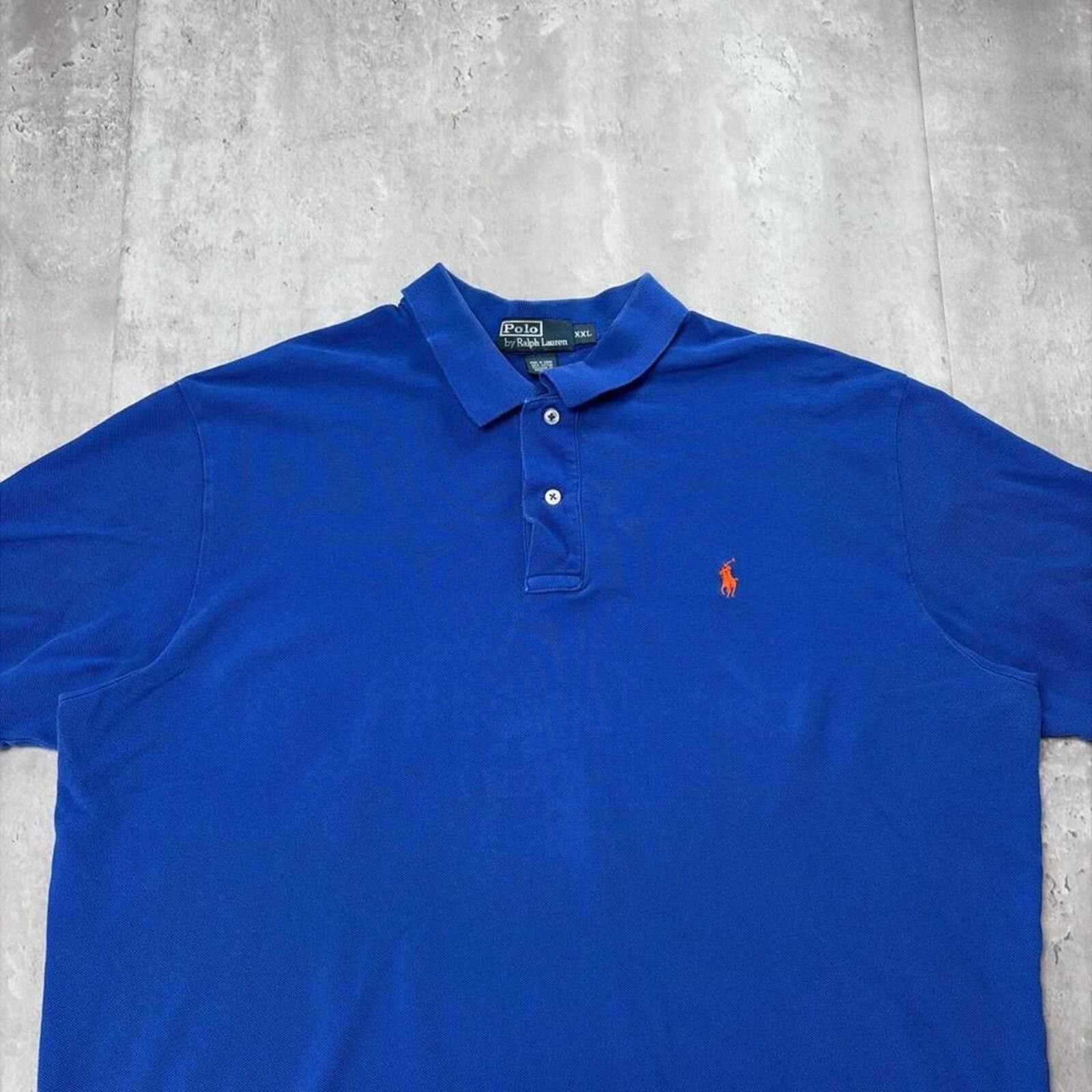 Polo Ralph Lauren Vintage 90’s Blue Polo Ralph Lauren Polo Shirt Size US XXL / EU 58 / 5 - 3 Thumbnail