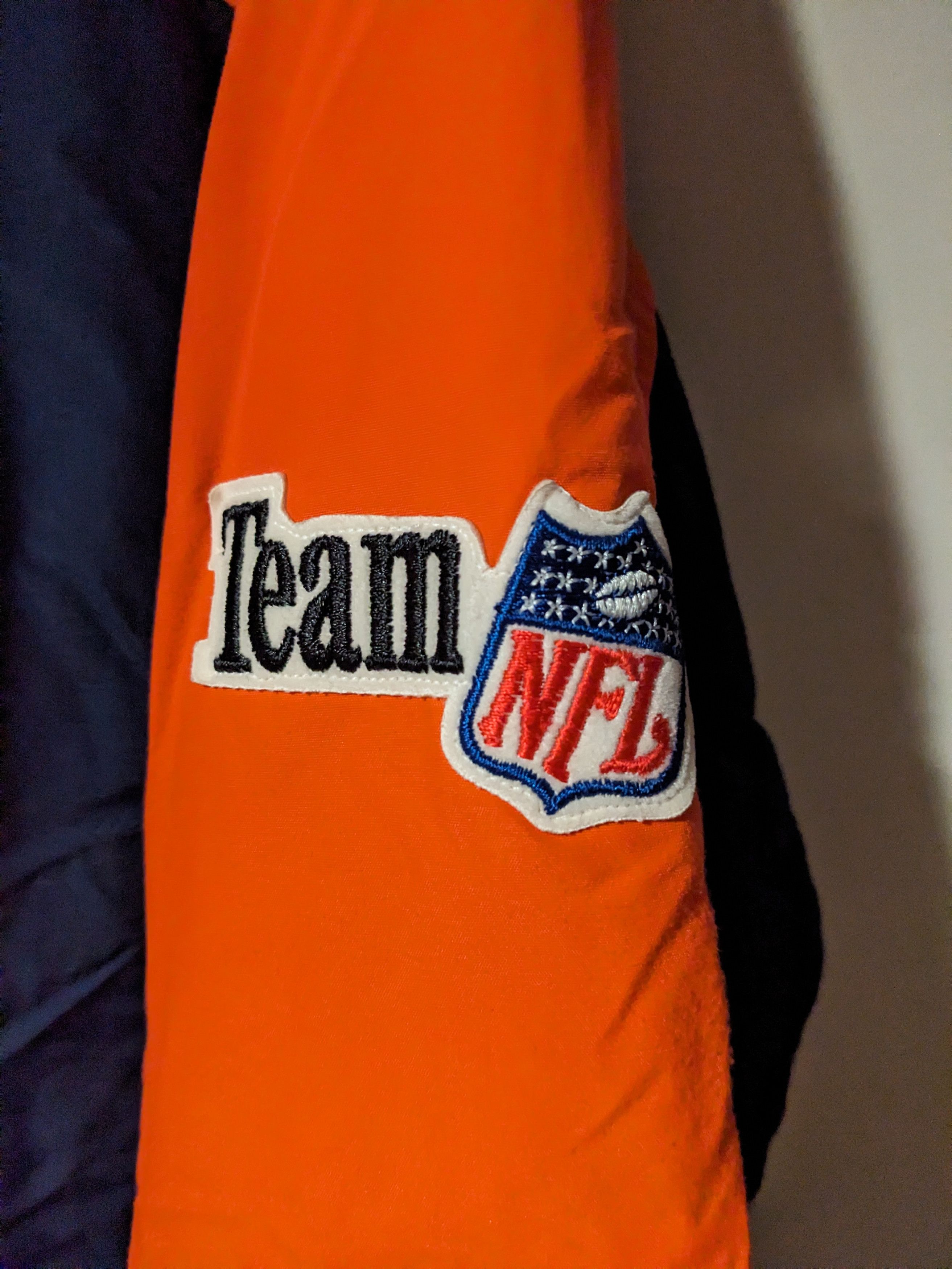 NFL × Vintage Vintage 90s Chicago Bears NFL Football Blue Large Jacket Size US L / EU 52-54 / 3 - 5 Thumbnail