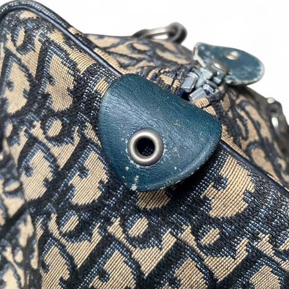 Christian Dior Monsieur Authentic Vintage Dior Trotter/Boston Bag in Blue Size ONE SIZE - 5 Thumbnail