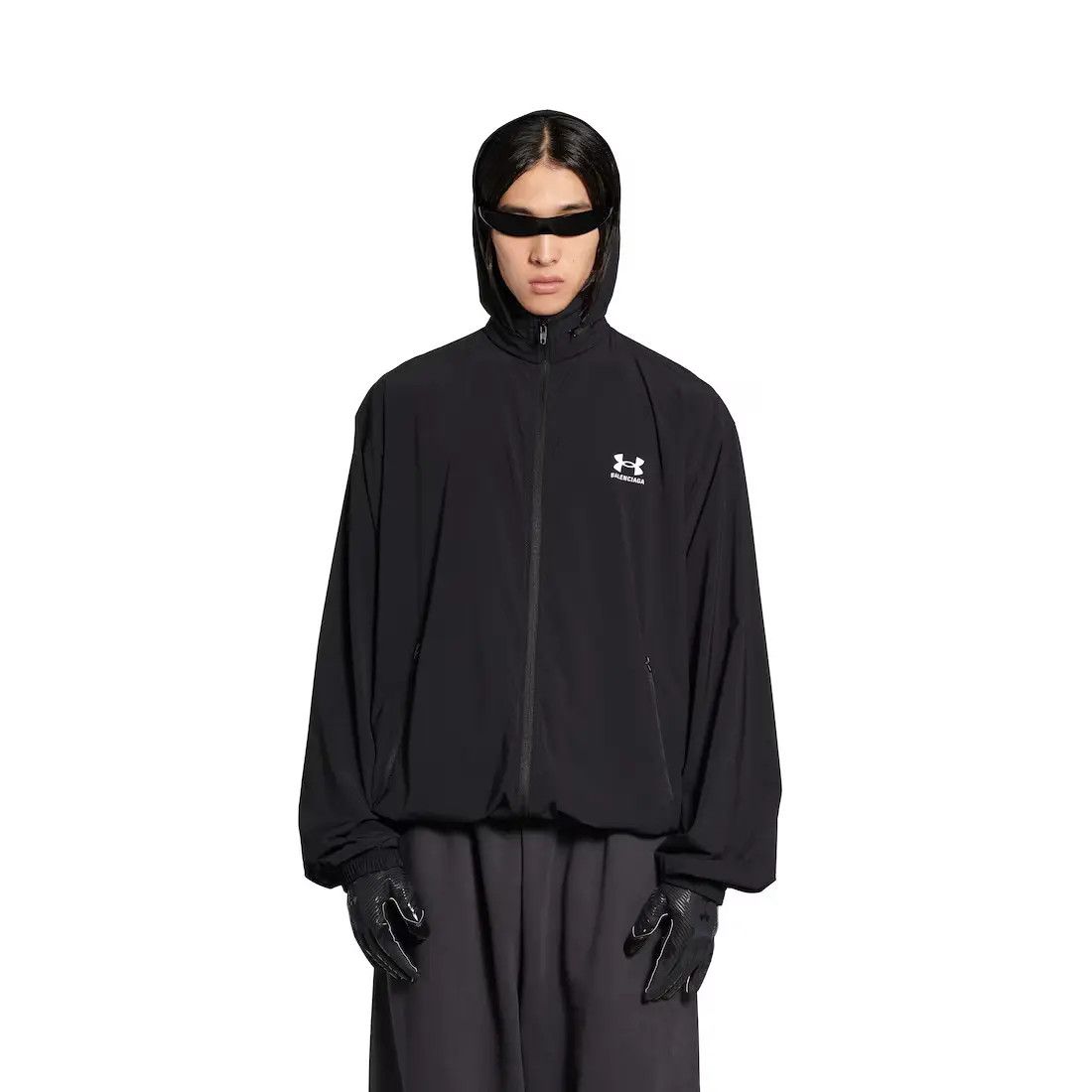 Balenciaga o1mt1gz0525 Under Armour® Winbreaker Jacket in Black Size US M / EU 48-50 / 2 - 1 Thumbnail
