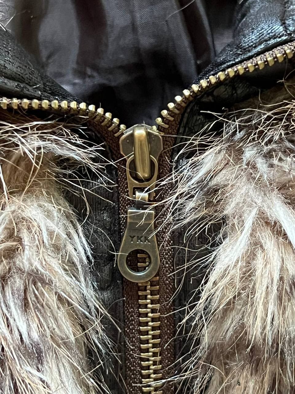 If Six Was Nine × Le Grande Bleu (L.G.B.) × Vintage Vintage Y2K Bomber Opium Fuzzy Fur Sheepskin Owens Style Size US S / EU 44-46 / 1 - 2 Thumbnail