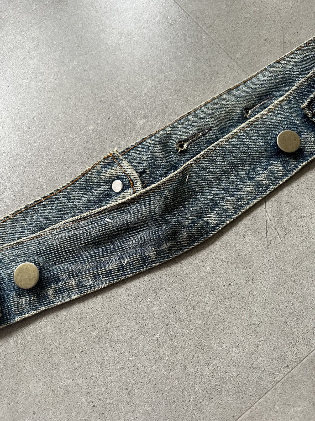Maison Margiela AW99 Maison Martin Margiela Backstitch Artisanal Denim Belt Size ONE SIZE - 9 Thumbnail