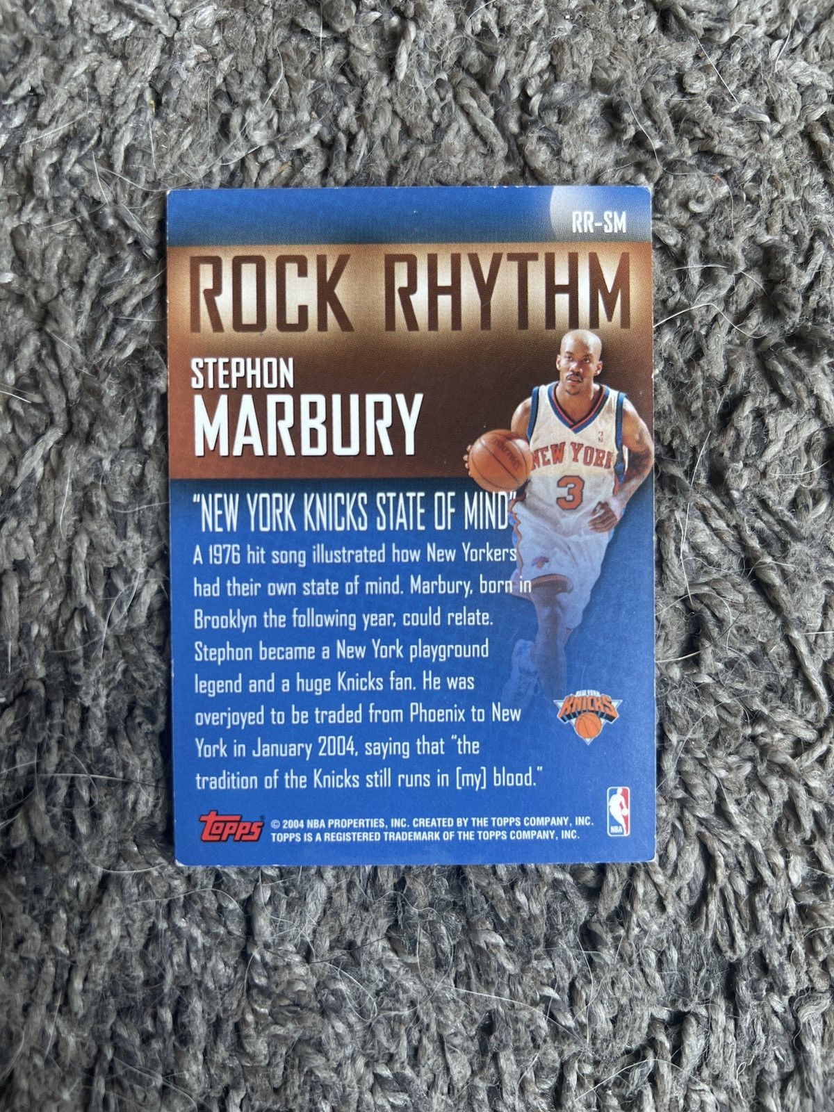NBA 2004 Topps #RR-SM Stephon Marbury Card Size ONE SIZE - 2 Thumbnail