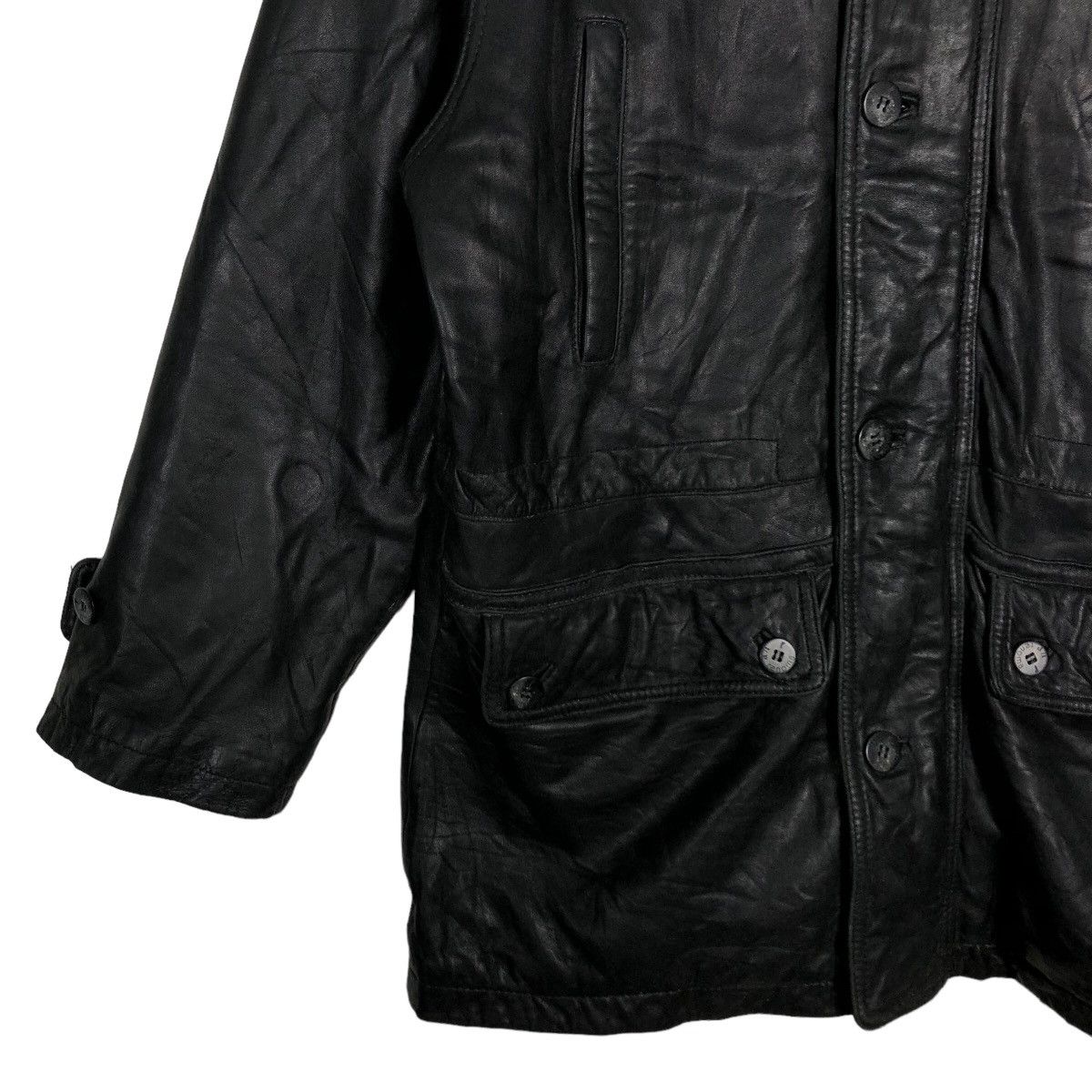 Genuine Leather 🔥90s Vintage Genuine Leather Biker Jacket Renoma Japan Made Size US L / EU 52-54 / 3 - 2 Thumbnail