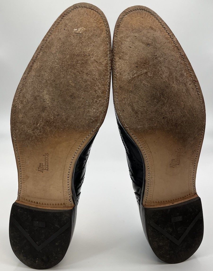 Allen Edmonds Allen Edmonds "MCALLISTER" Wingtip Black Leather Oxford 15AA Size US 15 / EU 48 - 12 Thumbnail