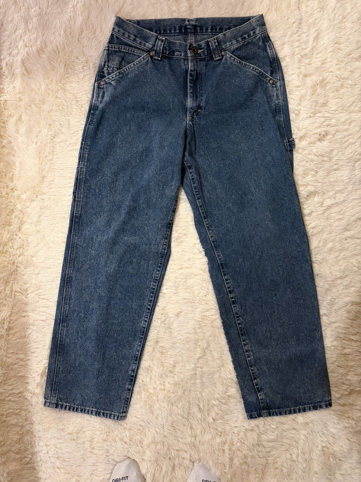 Lee Vintage Lee Men's Blue Medium Wash Straight Leg Size US 30 / EU 46 - 1 Thumbnail