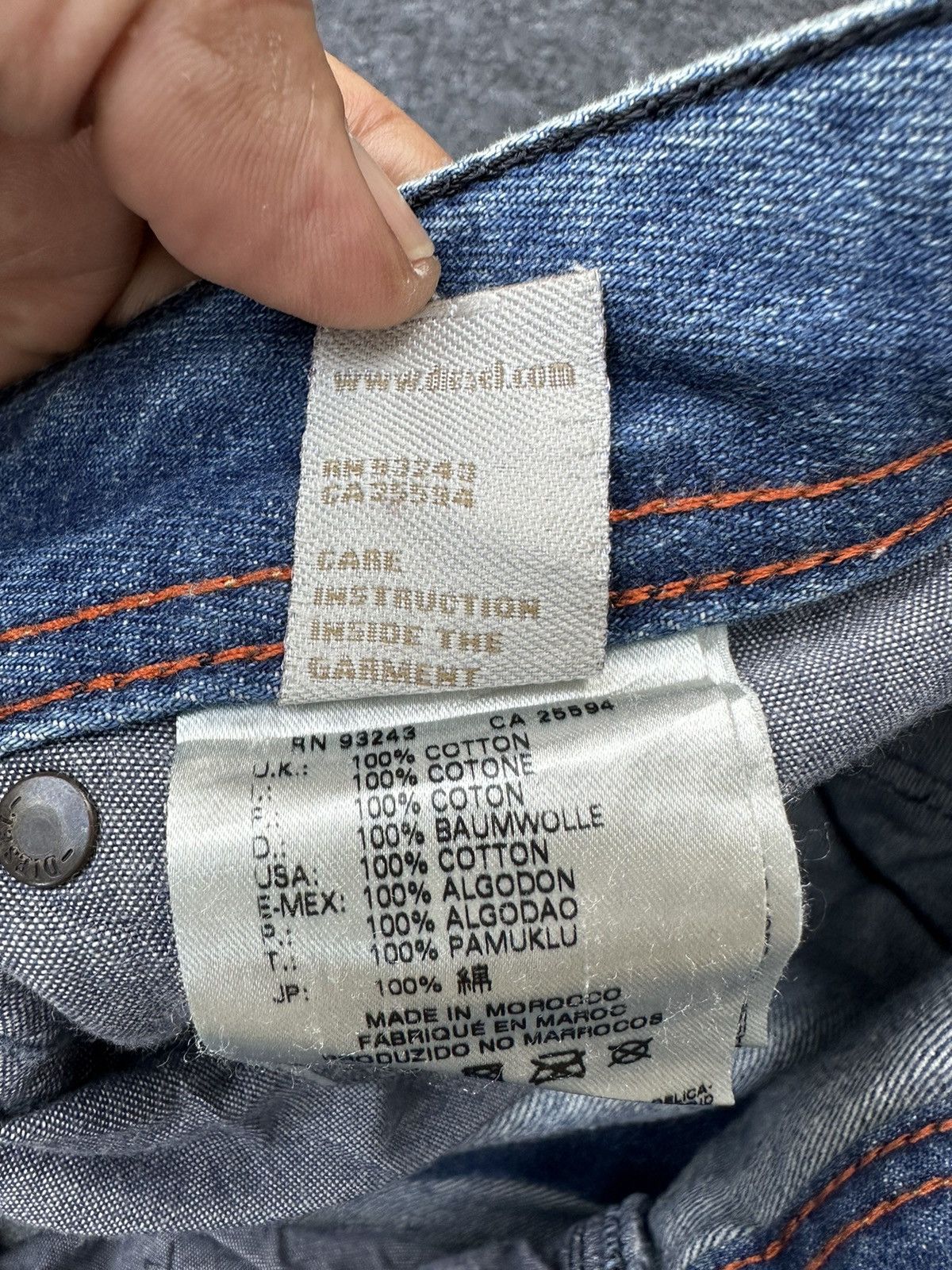 Diesel Diesel Krooley Regular Slim Distressed Denim 32x32 D36 Size US 32 / EU 48 - 15 Thumbnail