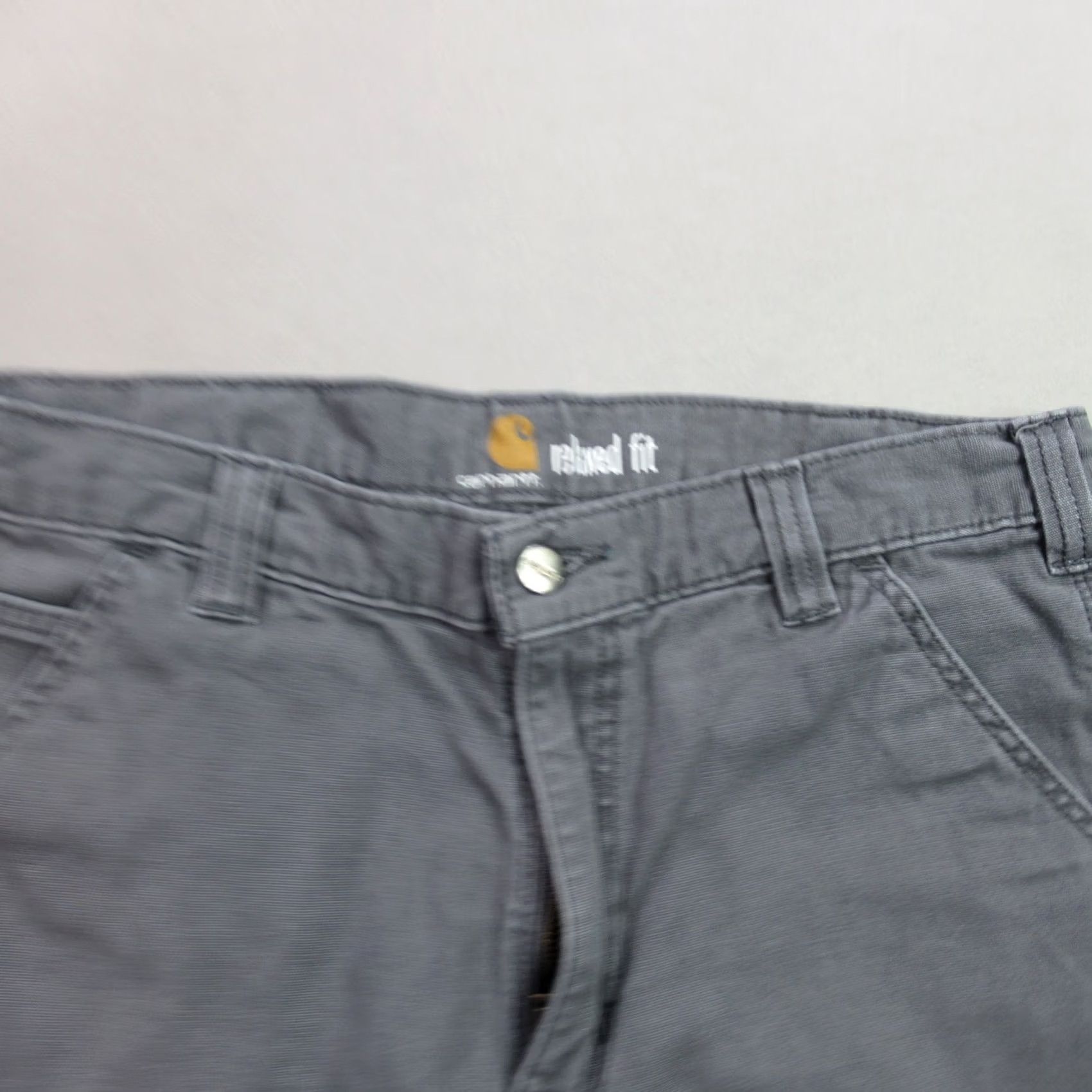 Carhartt Carhartt Shorts Mens 34 Lightweight Outdoor Pockets Relaxed Fit Cargo Gray Size US 30 / EU 46 - 2 Thumbnail