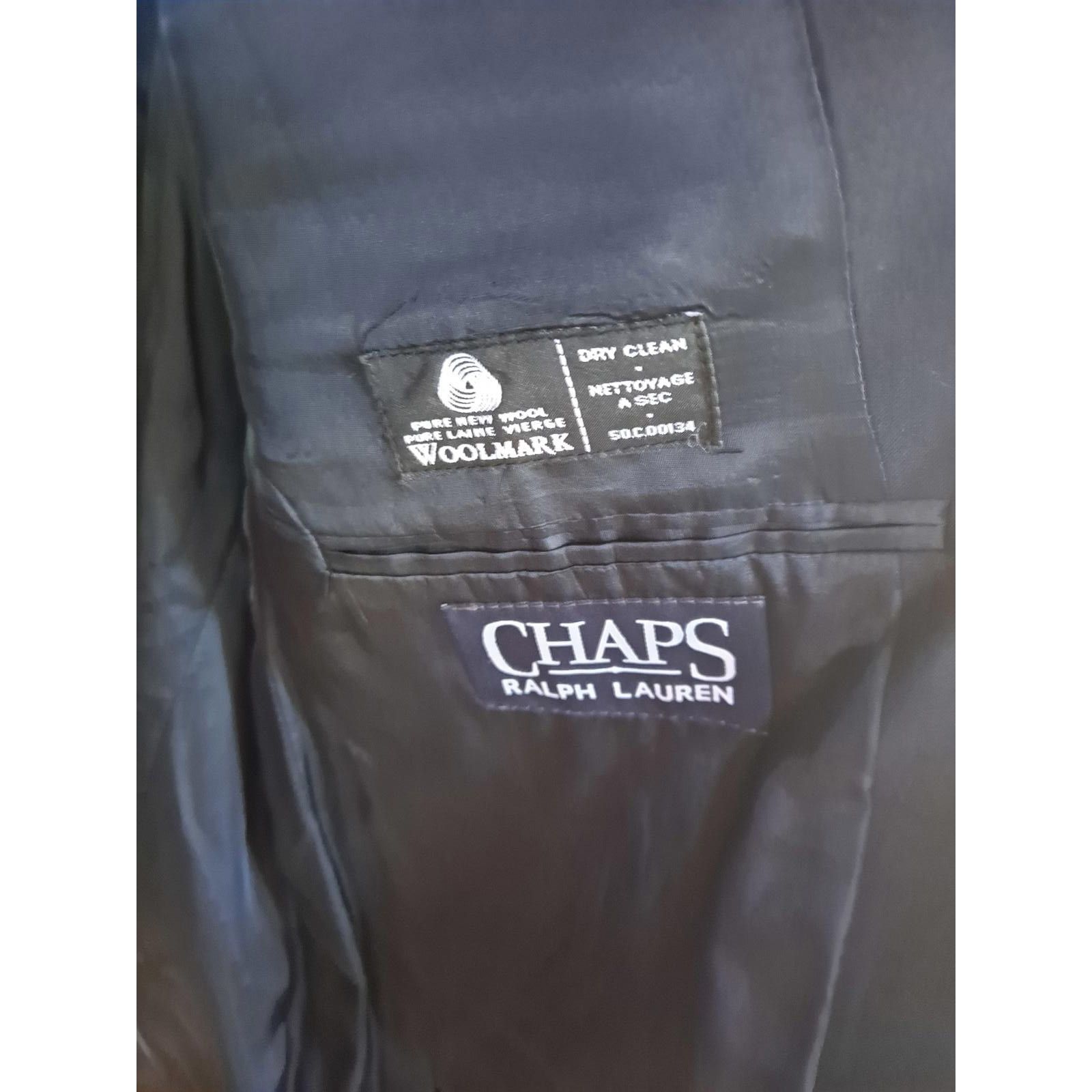 Chaps Chaps Blue with Gold 2 Button Blazer 100% Wool Size 44R Size 44R - 4 Thumbnail