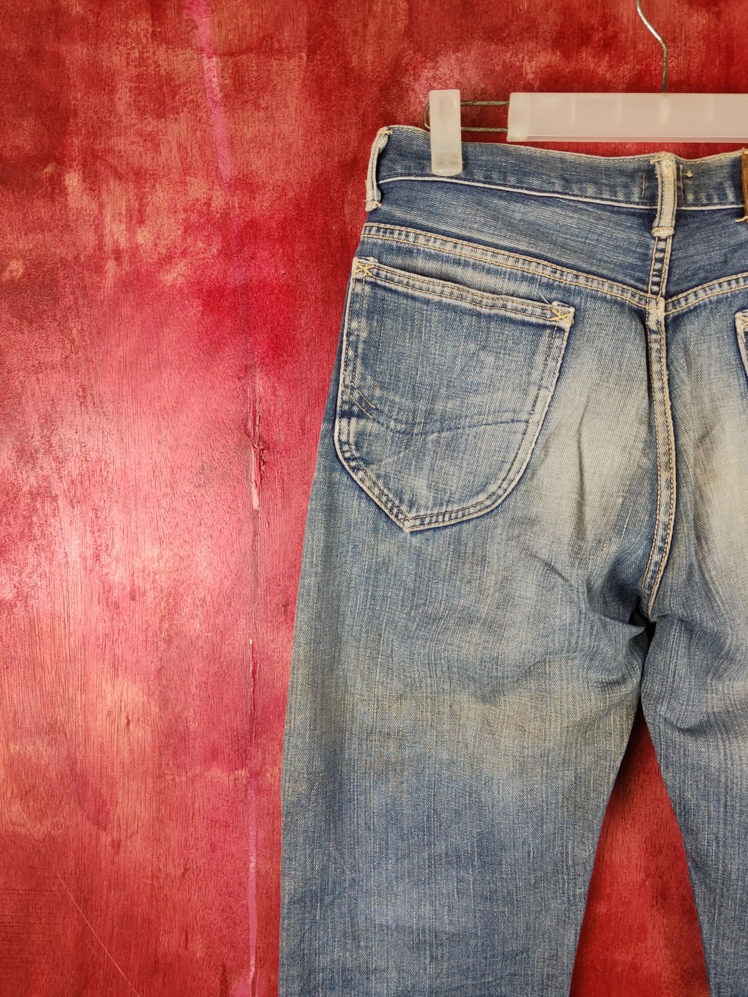 Japanese Brand Lee Blue Faded Distressed Ripped Jeans #S2237 Size US 30 / EU 46 - 8 Thumbnail