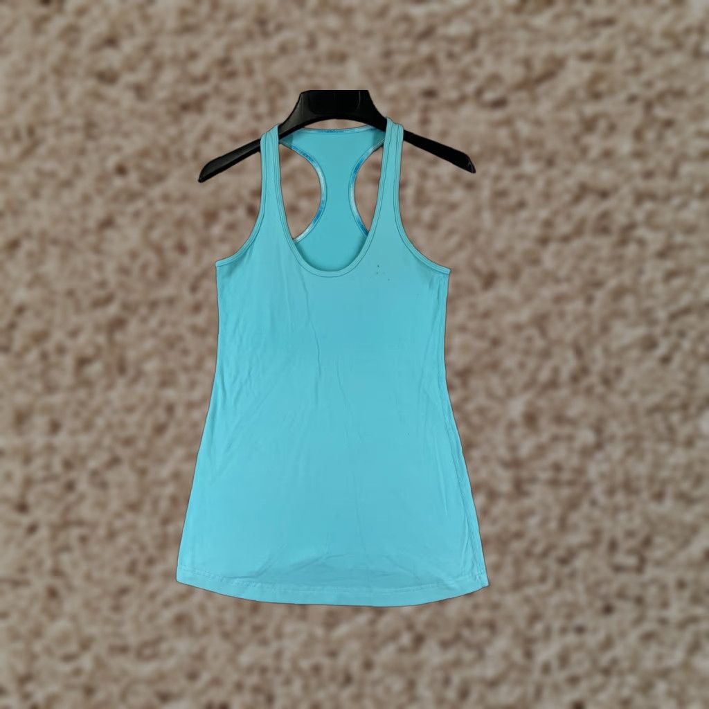 Lululemon Lululemon Shirt Women 4 Blue Racerback Tank - Read Size S / US 4 / IT 40 - 1 Thumbnail