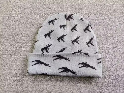 High Sport AK47 Allover Graphics Beanie Hat Grey Color Size ONE SIZE - 4 Thumbnail