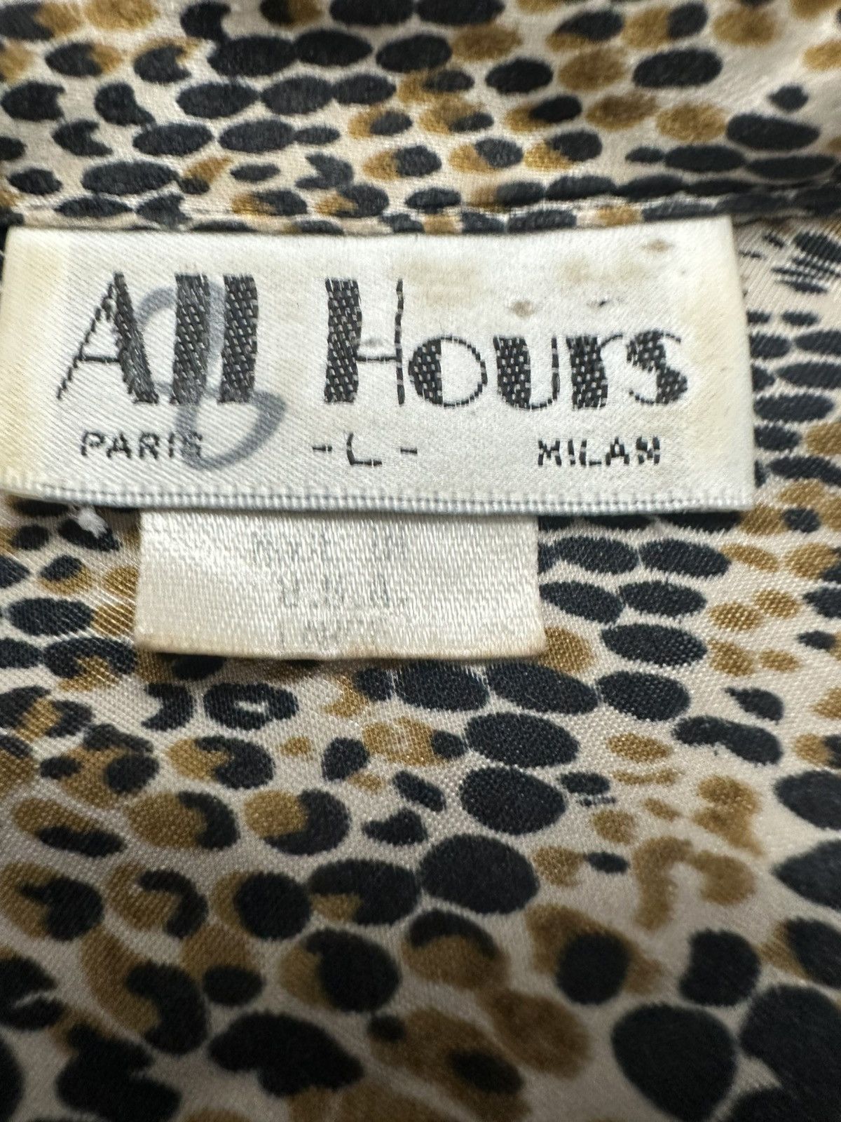 Other vintage women's button-up blouse features a snakeskin print Size L / US 10 / IT 46 - 6 Thumbnail