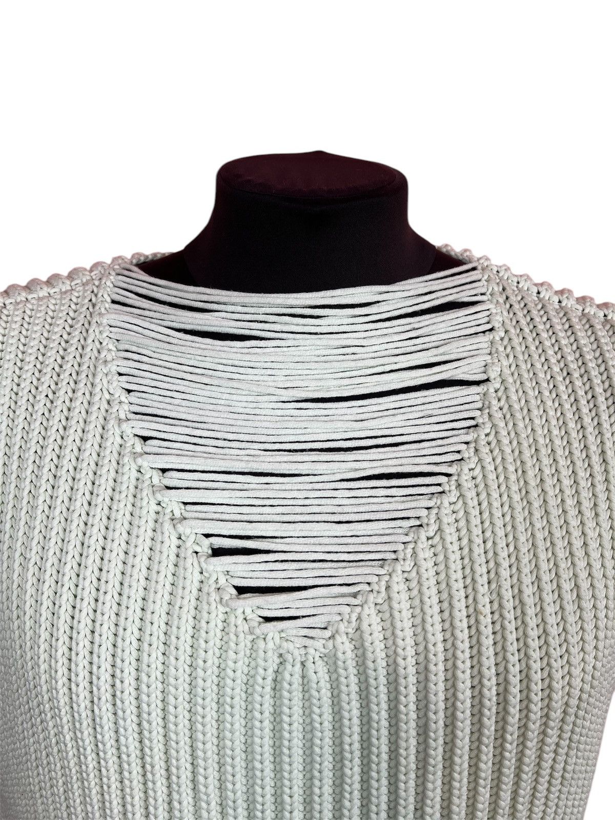 Sonia Rykiel Sonia Rykiel women's hard knit vest oversized green sweater Size L / US 10 / IT 46 - 2 Thumbnail