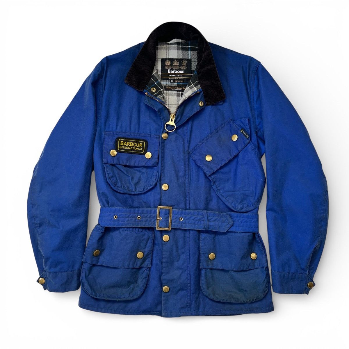 Barbour Rare Barbour international A7 Brass Cobalt Blue Waxed Jacket Size US M / EU 48-50 / 2 - 1 Thumbnail