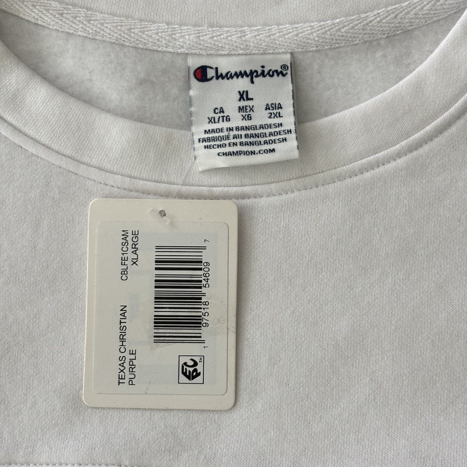 Champion NWT Champion Men’s XL TCU Crewneck Pullover Sweater Size US XL / EU 56 / 4 - 4 Thumbnail
