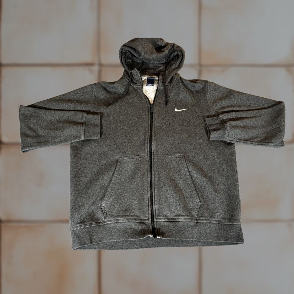 Nike Nike Jacket Mens XL Gray Full Zip Hoodie Lined Sweatshirt Sportswear Size US XL / EU 56 / 4 - 1 Thumbnail