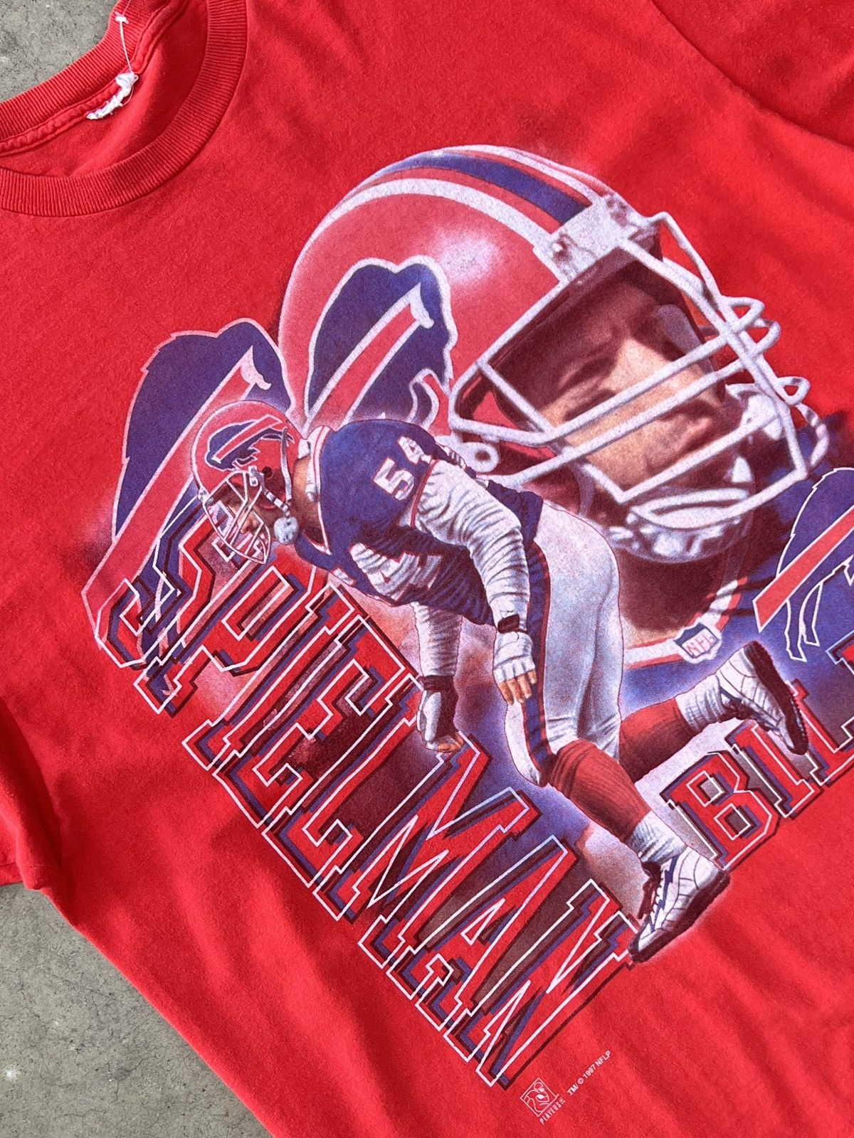 NFL Vintage 1997 NFL Buffalo Bills Chris Spielman Football XXL Size US XXL / EU 58 / 5 - 1 Thumbnail