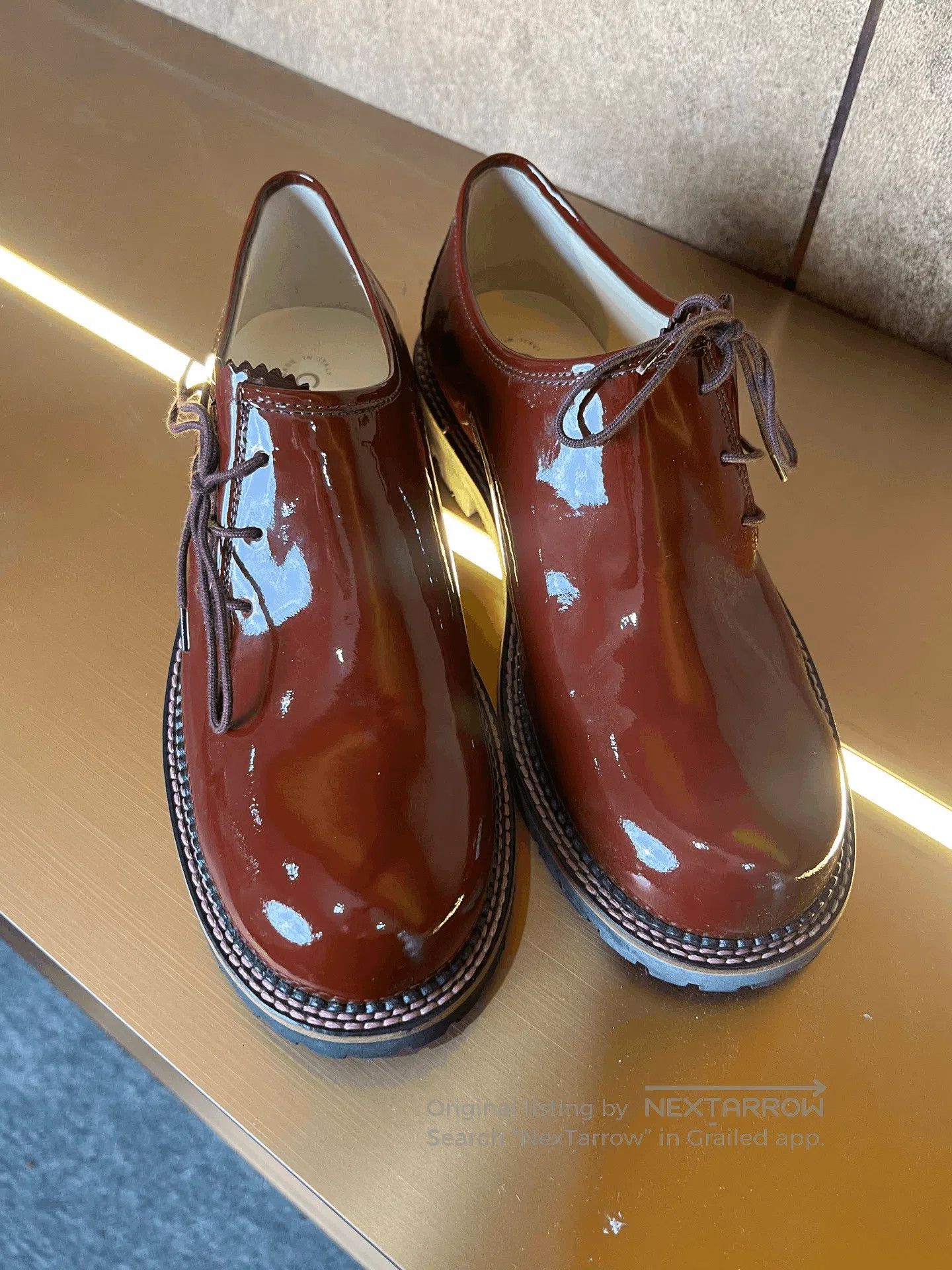 Chanel Chanel Round Toe Patent Leather Derby Shoes. Size US 8 / EU 41 - 5 Thumbnail