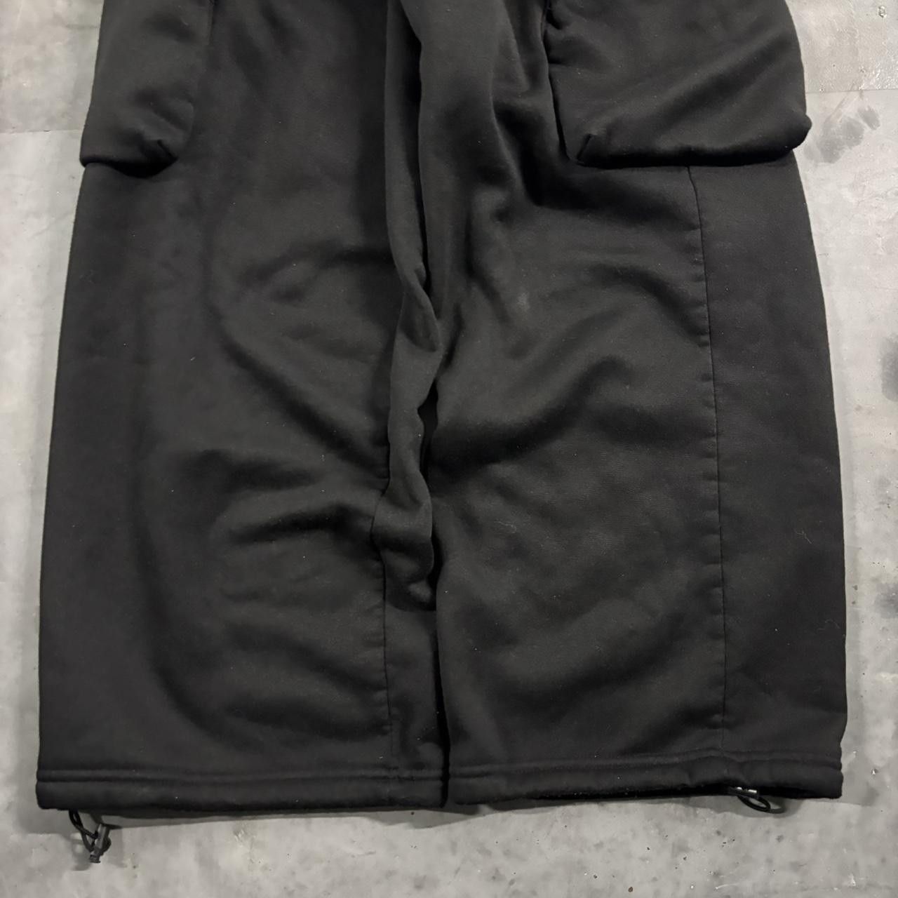 Vintage Crazy Vintage Y2K/2000s Baggy Black Streetwear Skater Cargo Sweatpants! Fits S Size US 28 / EU 44 - 5 Thumbnail