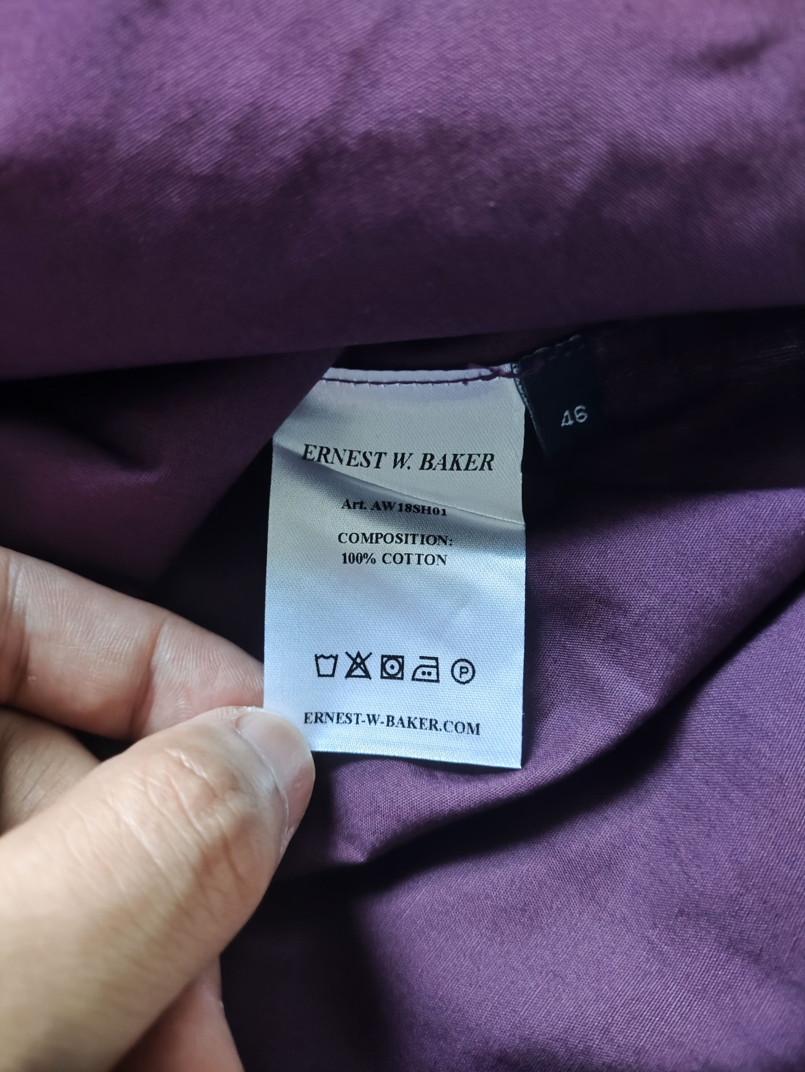 AW18 Dracula Collar Royal Purple Shirt