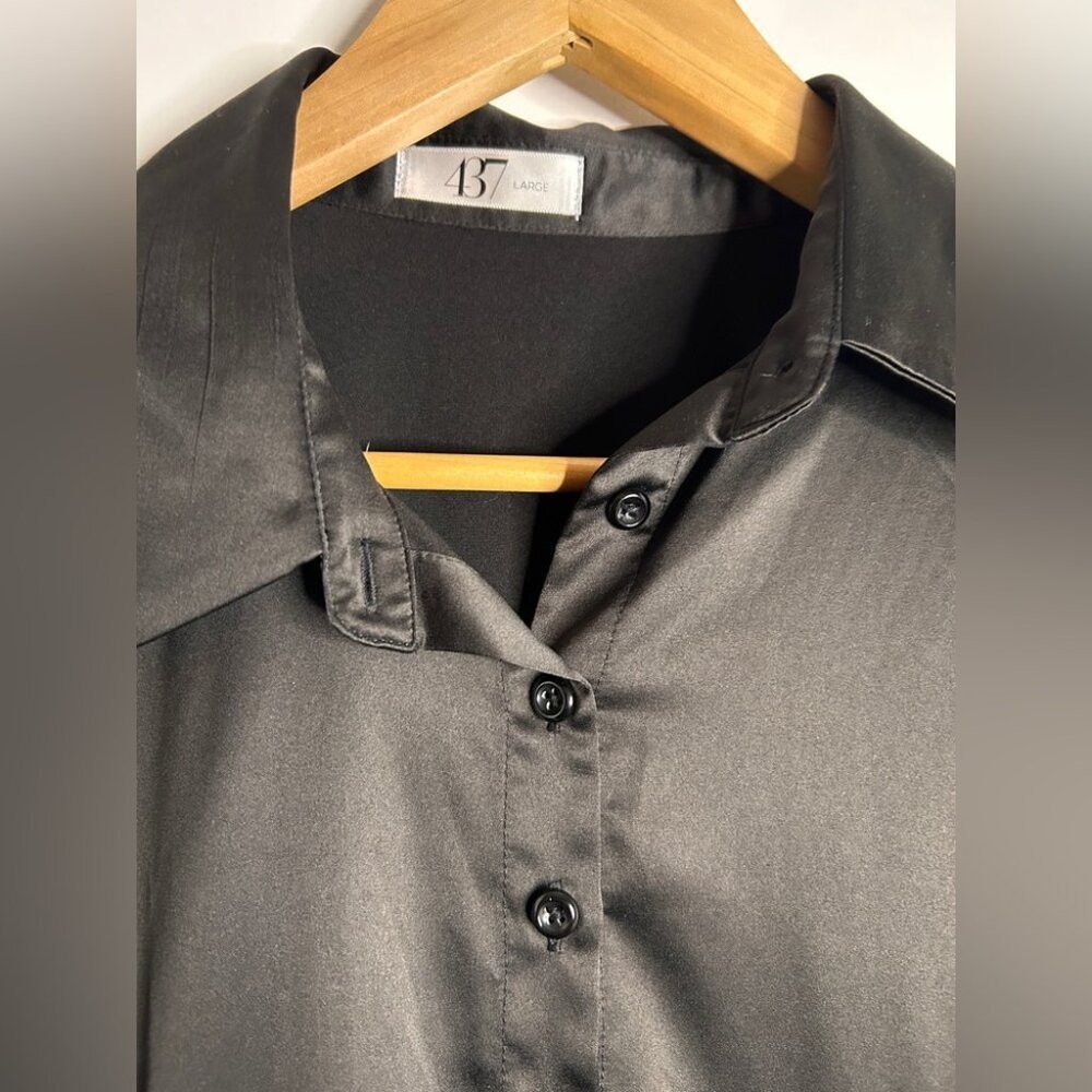 Other Toronto Designed 427 Black Kali Dress in 90% Silk and 10% L Size M / US 6-8 / IT 42-44 - 4 Thumbnail