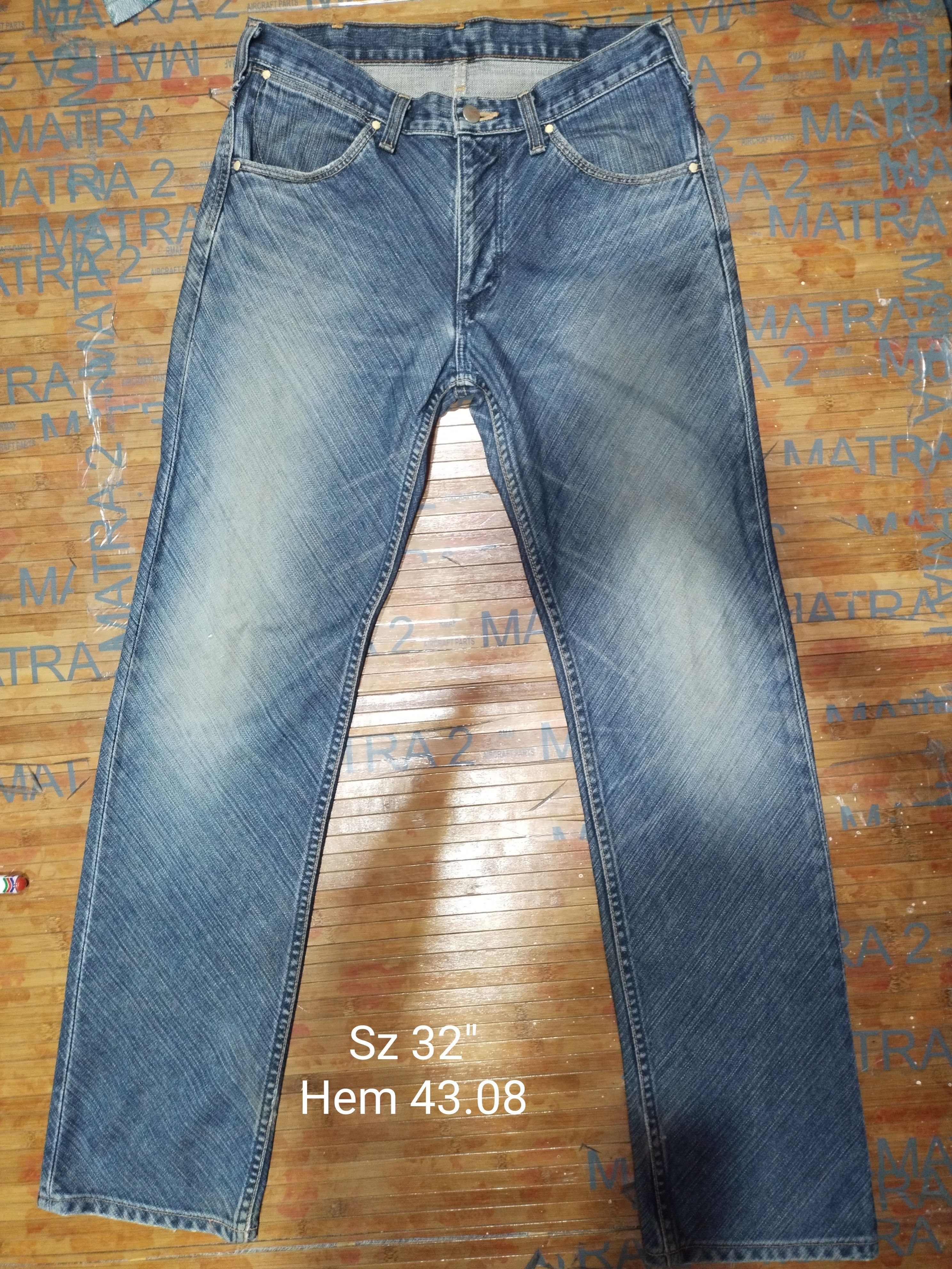Japanese Brand × Vintage × Wrangler Jeans Wrangler Sanforized, Greensboro Sz 32"31" Size US 32 / EU 48 - 1 Thumbnail