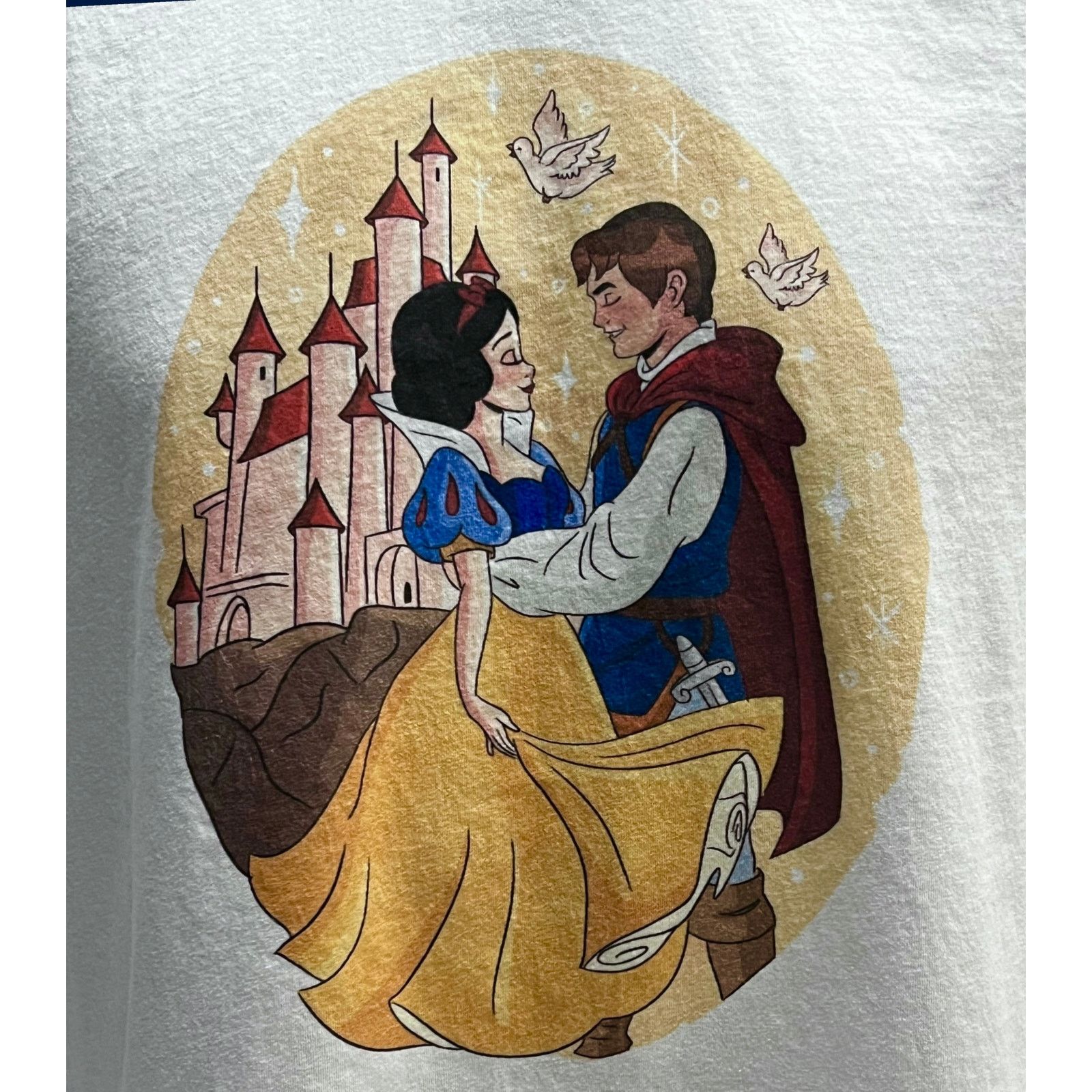 Next Level Apparel Snow White & Prince - Disney Princess Women’s T-Shirt Medium Size M / US 6-8 / IT 42-44 - 2 Thumbnail