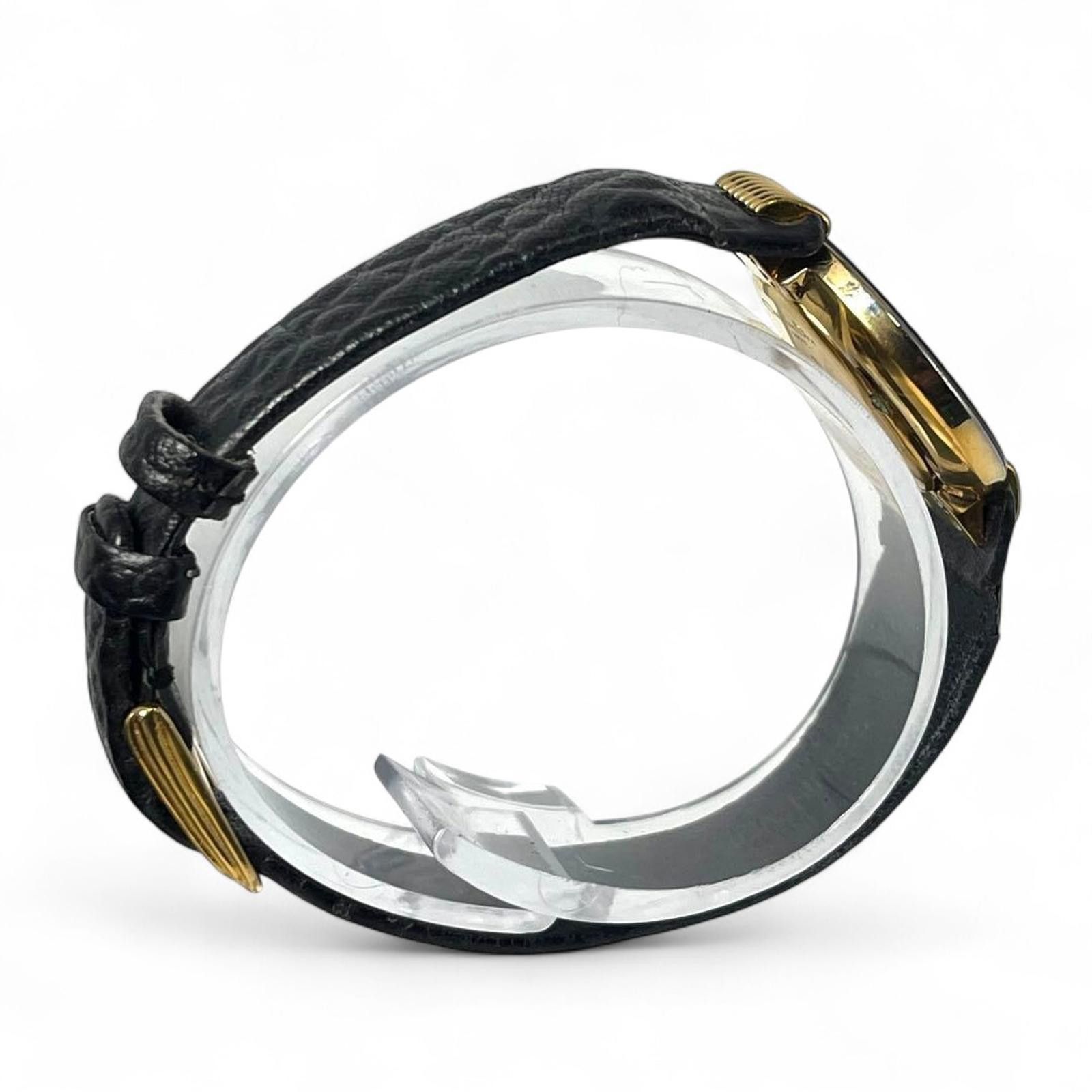Christian Dior Monsieur Christian Dior - Vintage Black Dial Gold Accented Wristwatch Size ONE SIZE - 5 Thumbnail