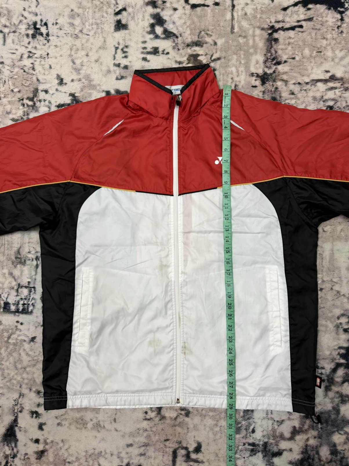 Japanese Brand Vintage 90s Yonex Double Breasted Hidden Hoodie Windbreaker Size US XL / EU 56 / 4 - 16 Thumbnail