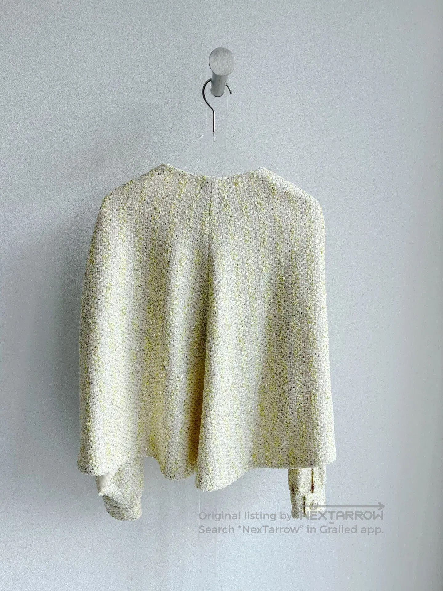 Chanel Chanel 23S Yellow Sequin Cape Coat. Size XXS / US 00 / IT 34 - 3 Thumbnail