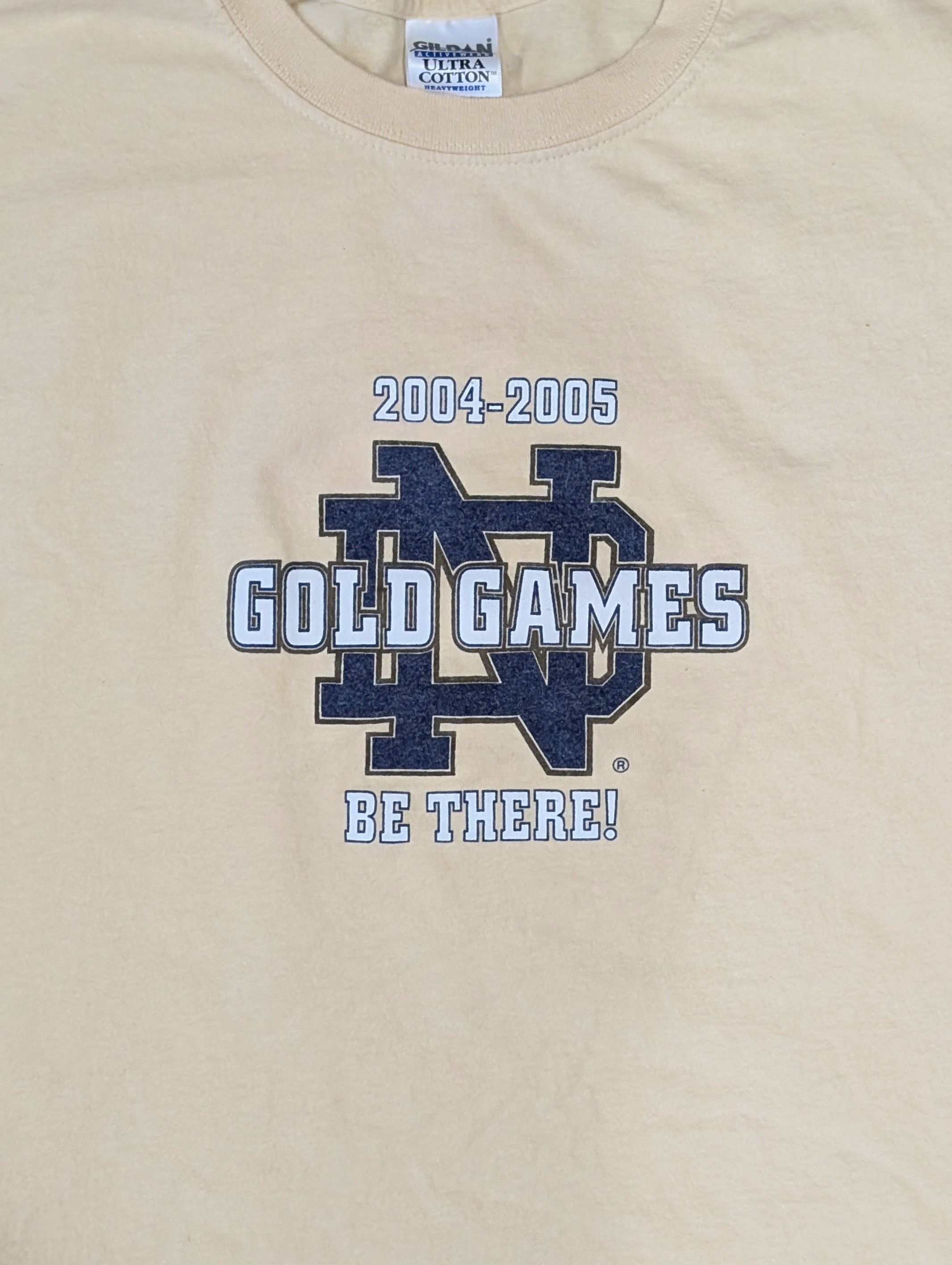 Gildan × Vintage Vintage Notre Dame Gold Games 04-05 t-shirt - SIZE L Size US L / EU 52-54 / 3 - 2 Thumbnail