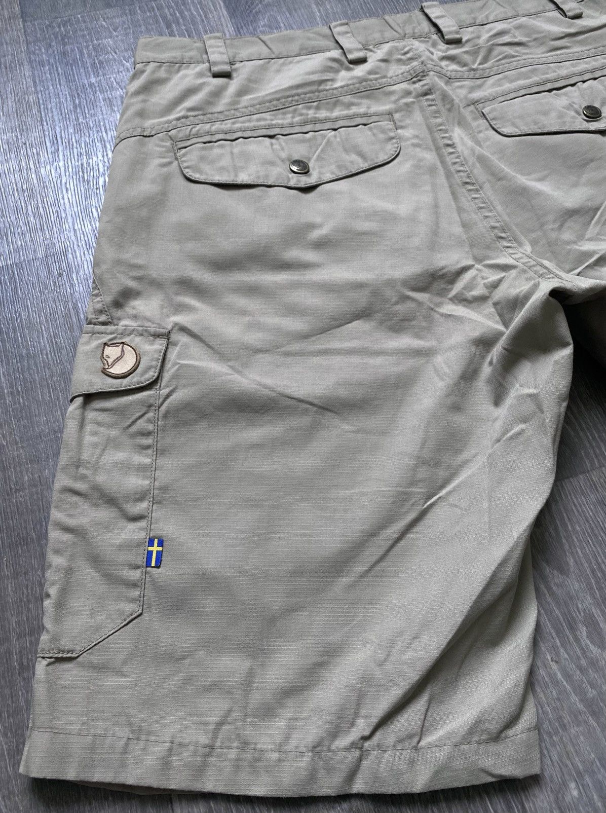 Fjallraven Fjallraven G-1000 Durban Cargo Combat Waterproof Wax Shorts Size US 34 / EU 50 - 21 Thumbnail