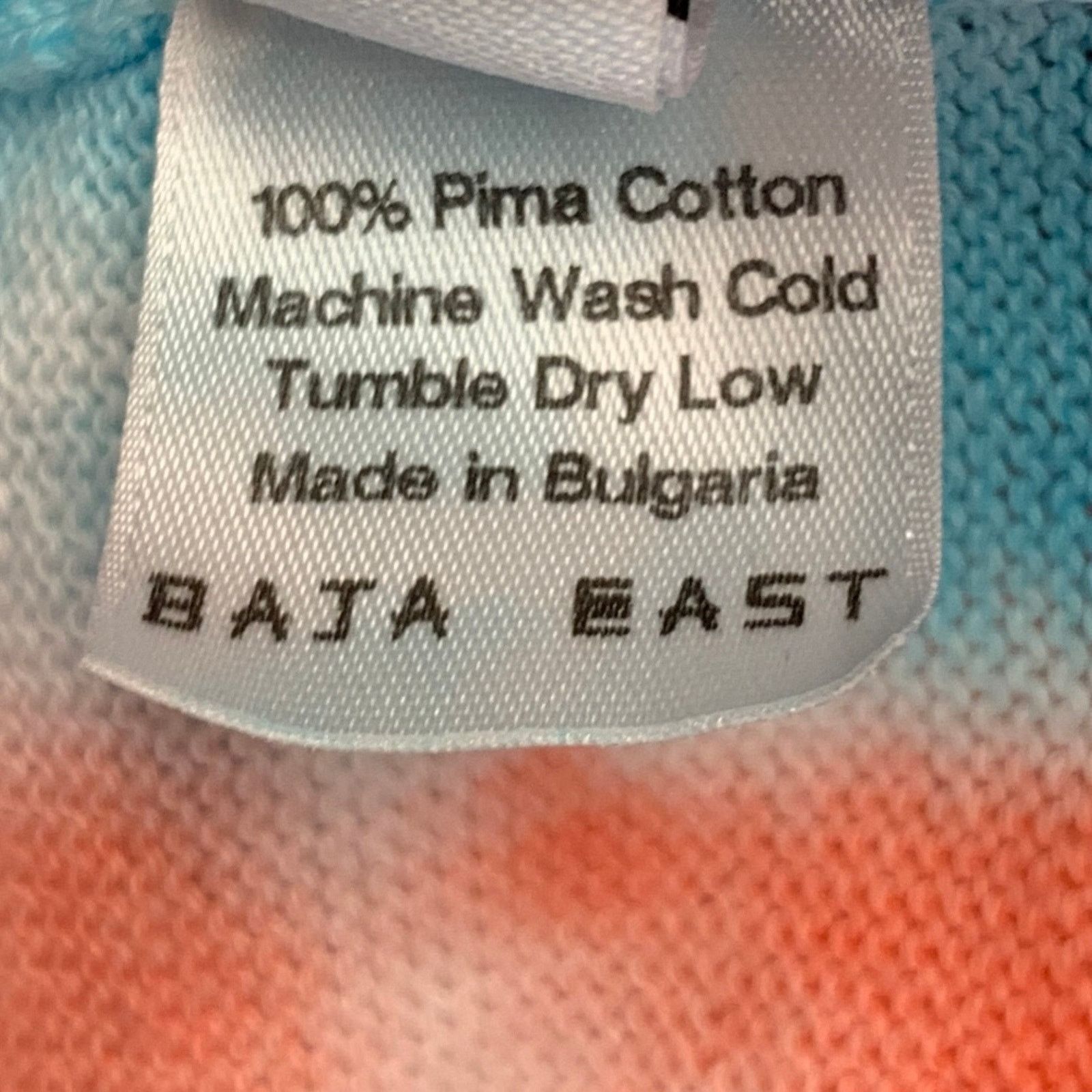 Baja East S Pink Blue Tie Dye Pima Cotton Open Front Cardigan Size US S / EU 44-46 / 1 - 6 Thumbnail