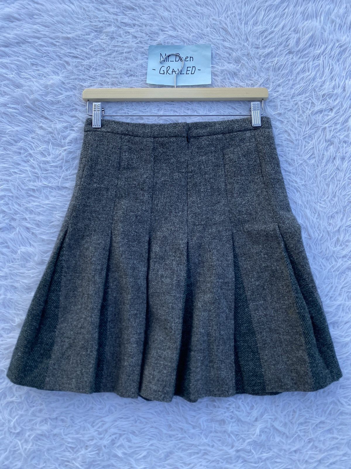 A.P.C. Rare Vintage A.P.C Wool Box Pleated Skirt Size 28" / US 6 / IT 42 - 5 Thumbnail