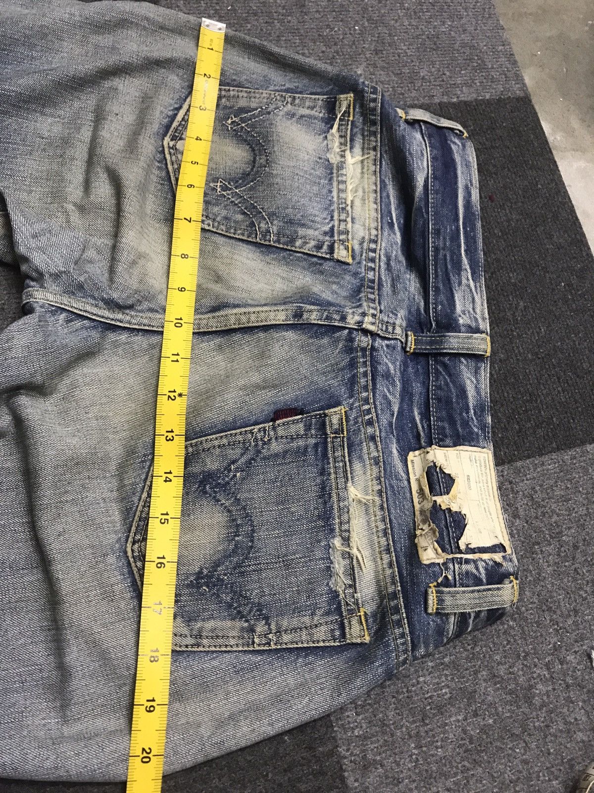 Edwin 💥FLARE💥EDWIN Dirty Distressed Flare Denim F85 Size 32" / US 10 / IT 46 - 20 Thumbnail
