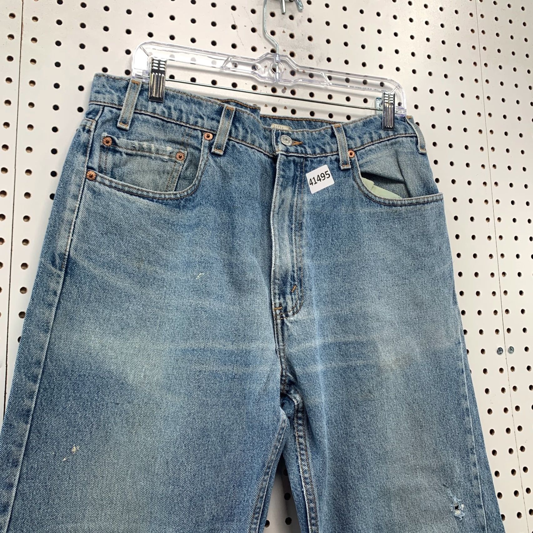 Levi's VINTAGE Levi's 505 Blue Denim Jeans 90s Men's 36x31 Straight Fit Size US 36 / EU 52 - 6 Thumbnail