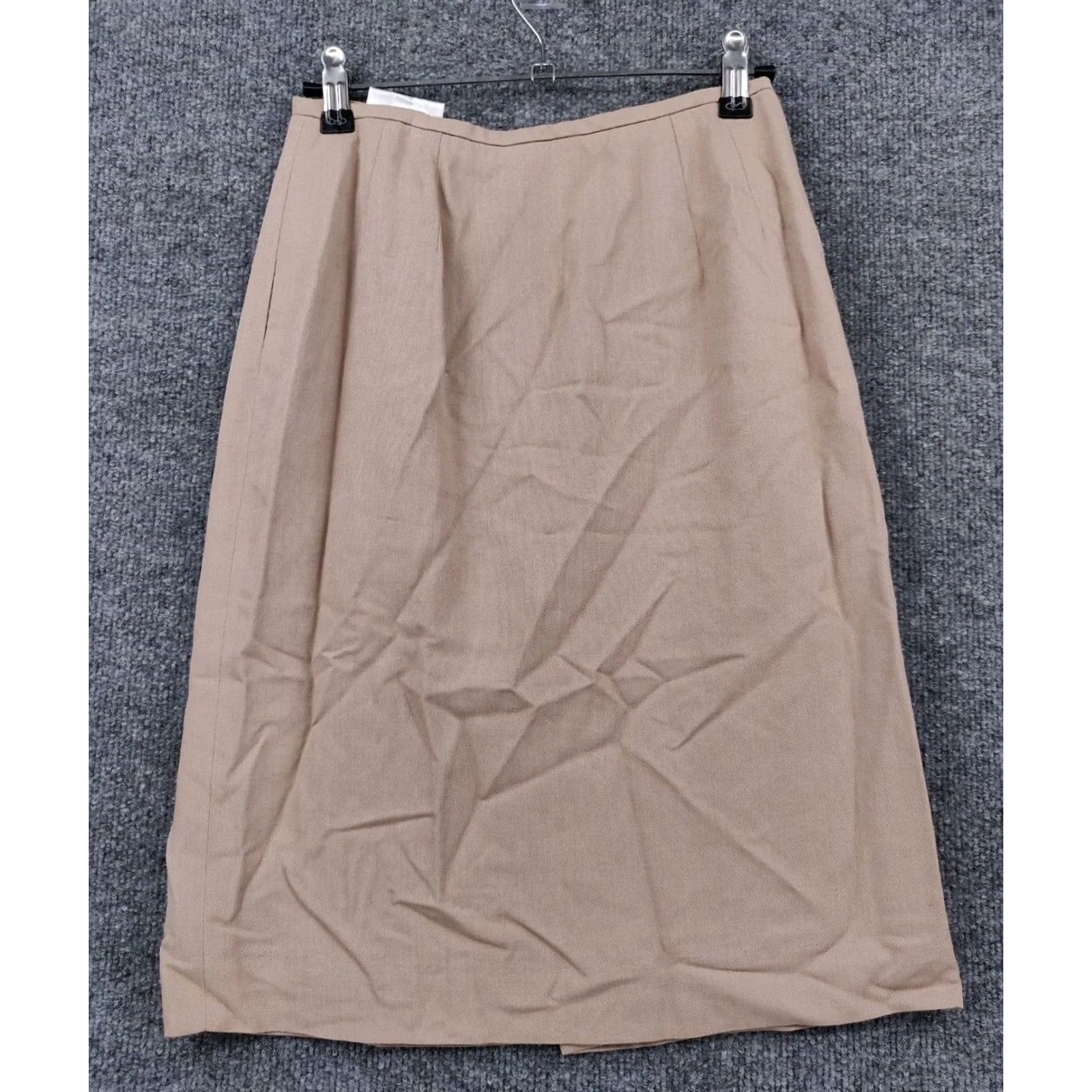 Liz Claiborne Liz Claiborne Skirt Womens 2P A-Line Knee Length Brown Zipper Lined Pockets Slit Venture Size 26" / US 2 / IT 38 - 2 Thumbnail