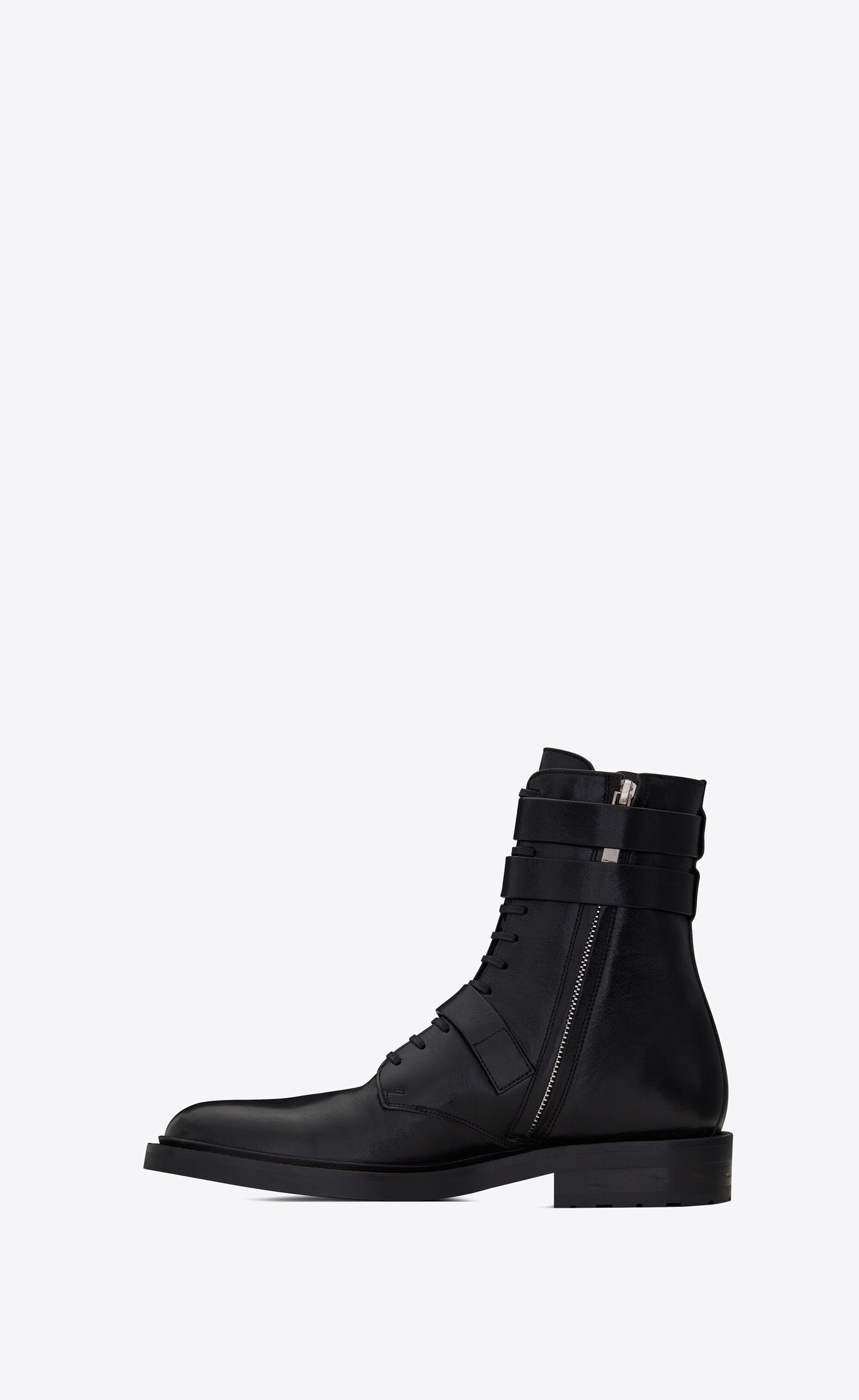 Saint Laurent Paris o1bcso1str1124 Army Booties in Black Size US 8.5 / IT 38.5 - 3 Thumbnail