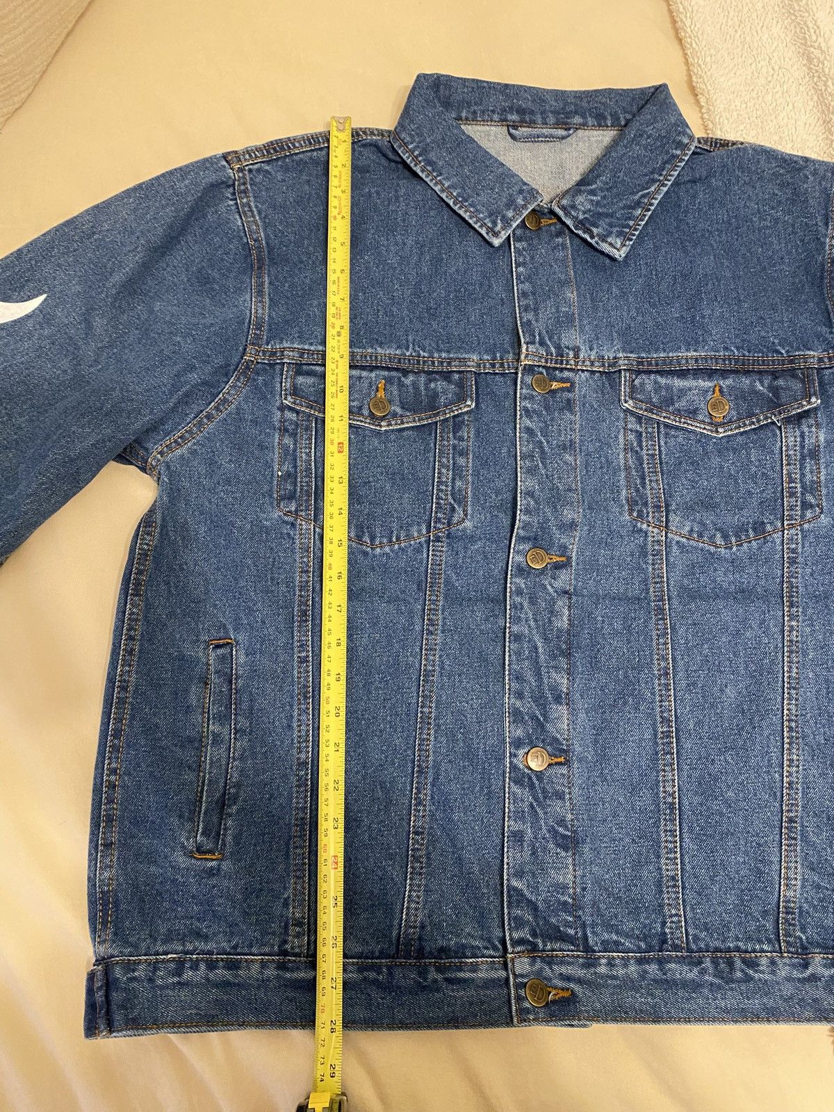 Kim Krueger kim krueger denim jacket size XL Size US XL / EU 56 / 4 - 4 Thumbnail