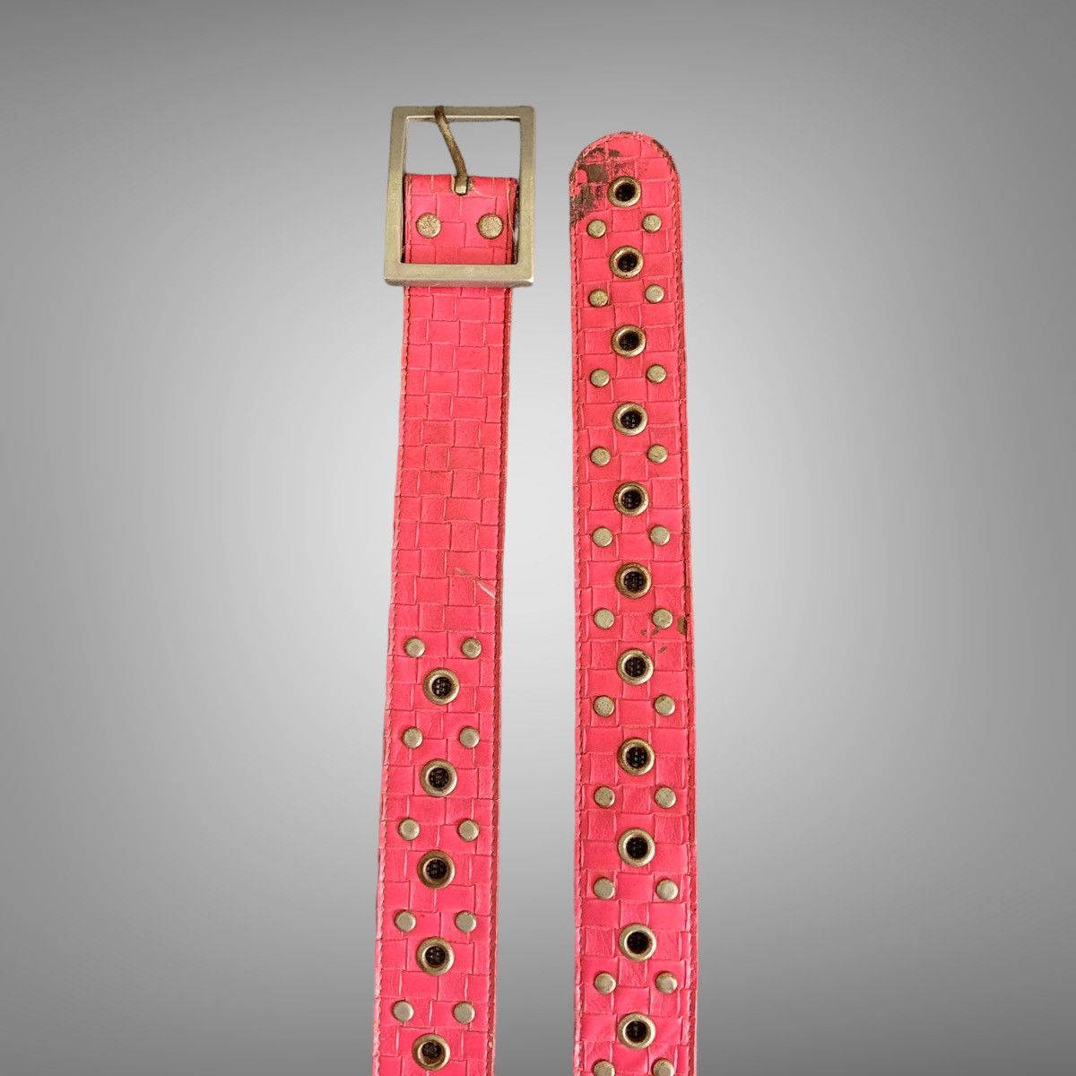 Other 🔥LASTDROP🔥 Vintage Y2K Ring Studded Belt Size 30 - 4 Thumbnail