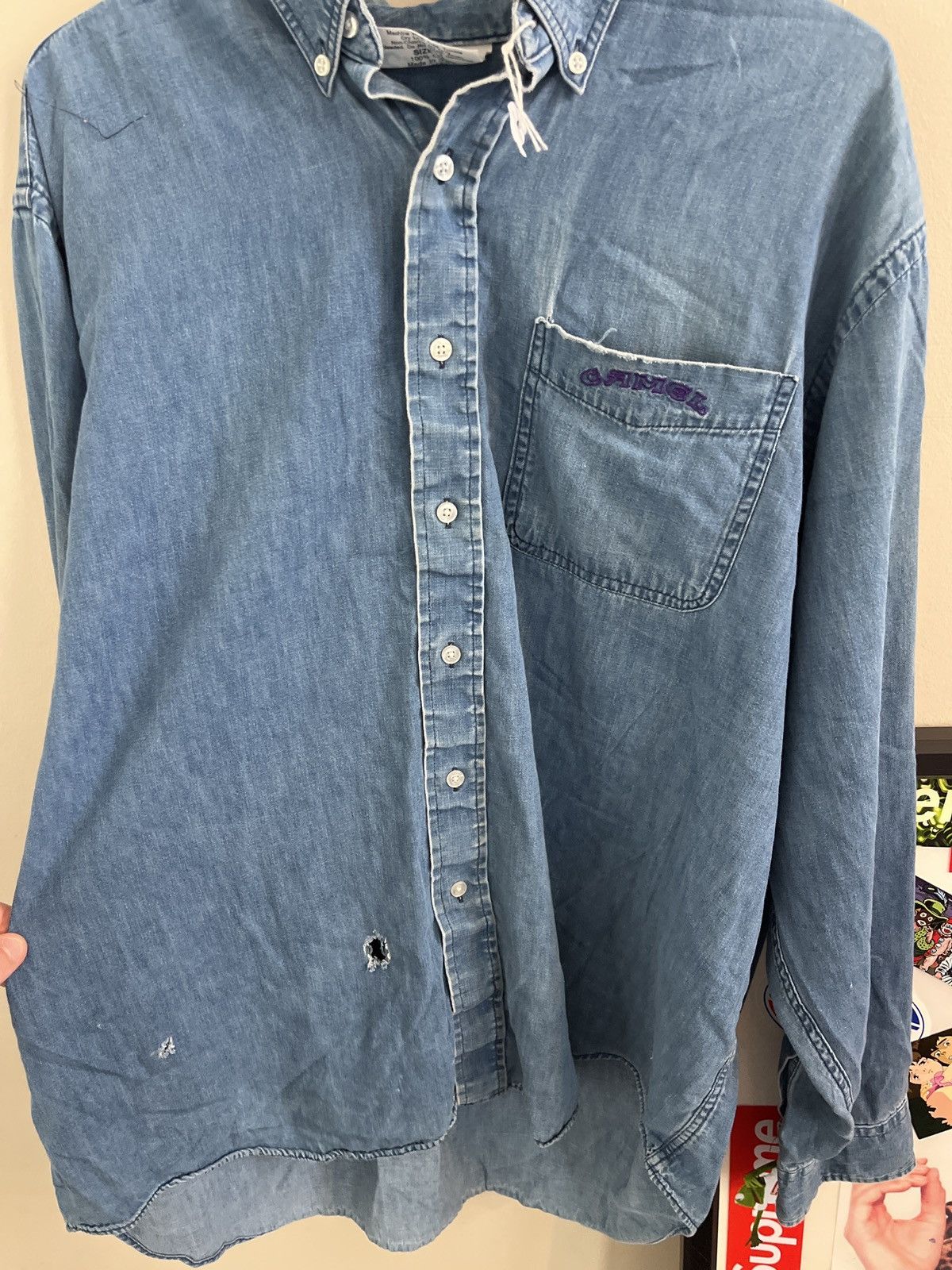 Camel Vintage Camel denim shirts size XL Size US XL / EU 56 / 4 - 3 Thumbnail