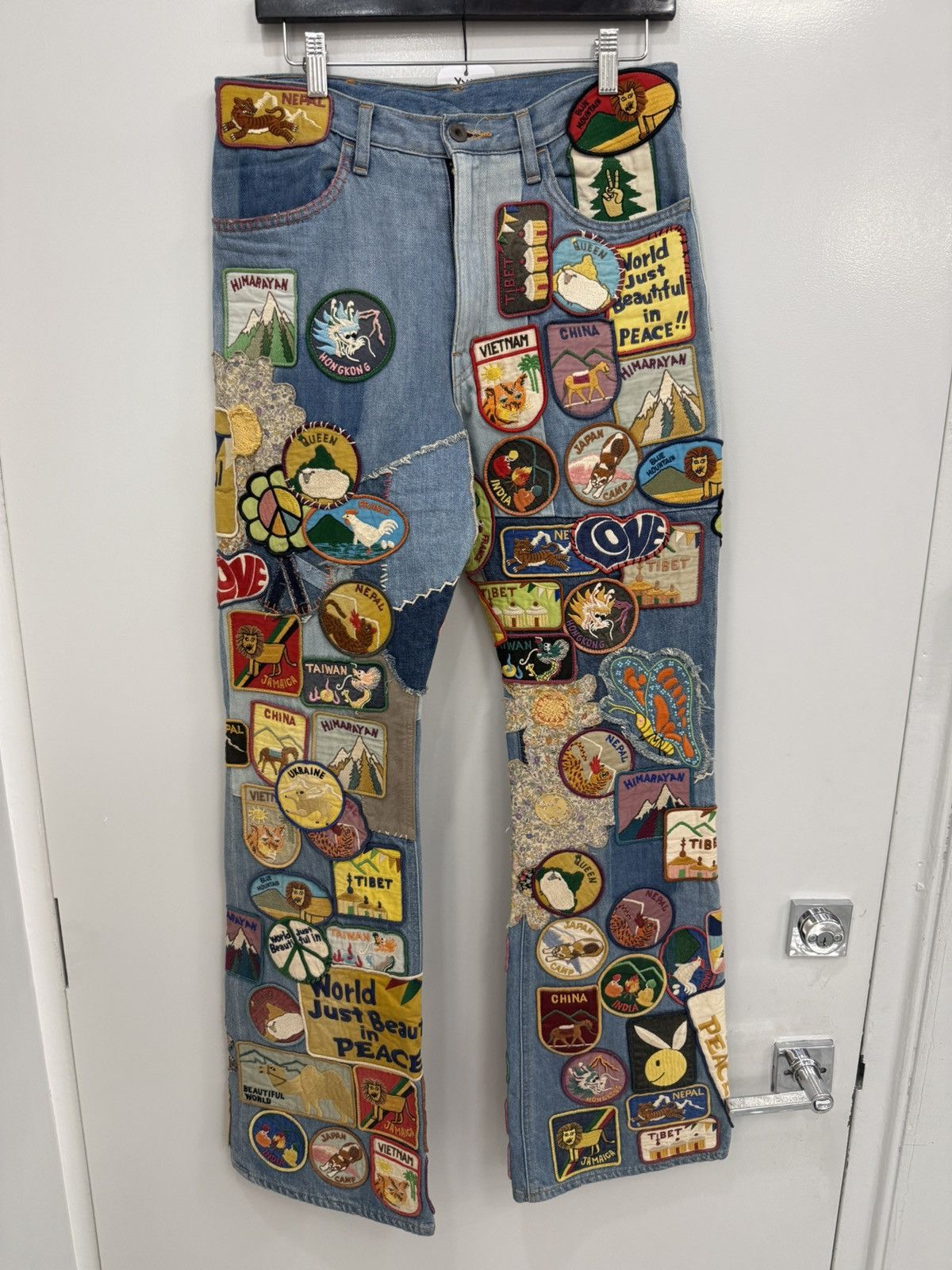 Kapital Kountry Denim Rat Flare Jeans