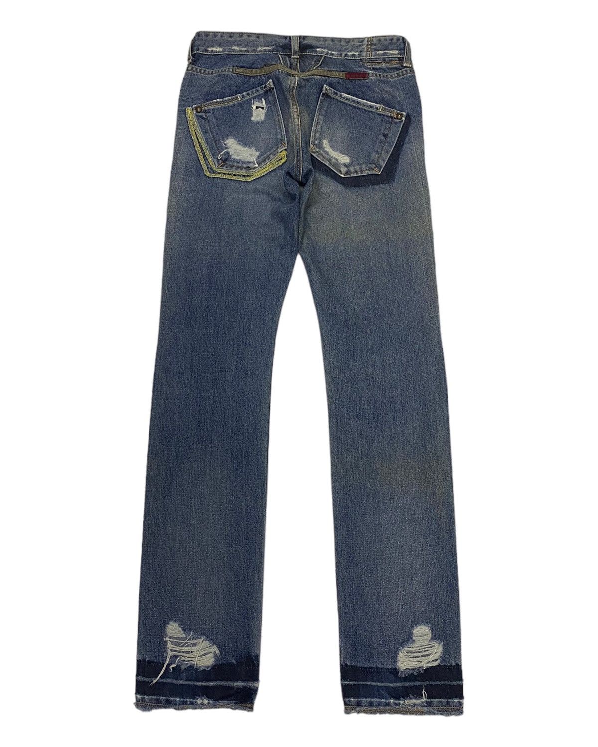 Marithe + Francois Girbaud MARITHE FRANCOIS GIRBAUD SLIM STRAIGHT SKINNY DISTRESS JEAN Size US 28 / EU 44 - 2 Thumbnail