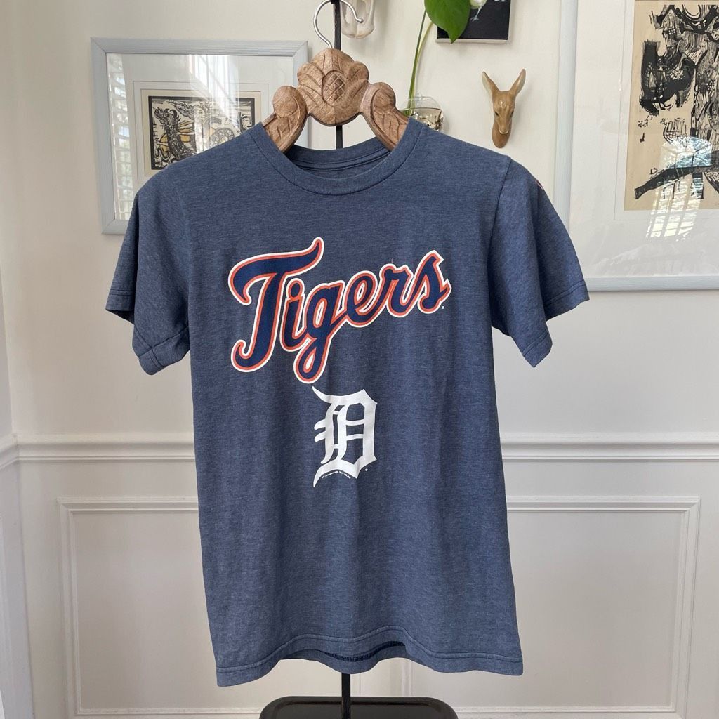 MLB MLB Detroit Tigers Blue Heather Tshirt S Size US S / EU 44-46 / 1 - 2 Thumbnail