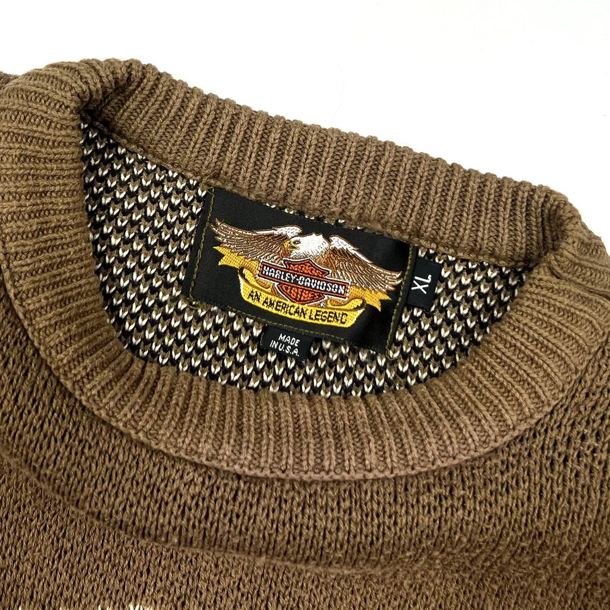 Harley Davidson × Vintage Vintage Harley Davidson USA Big Logo Knit Sweater Size XL Size US XL / EU 56 / 4 - 6 Thumbnail