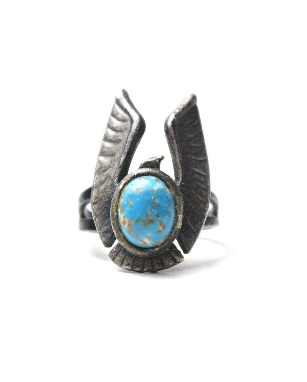 Vintage 2000S JAPANESE MADE THUNDERBIRD TURQUOISE RING Size ONE SIZE - 1 Thumbnail