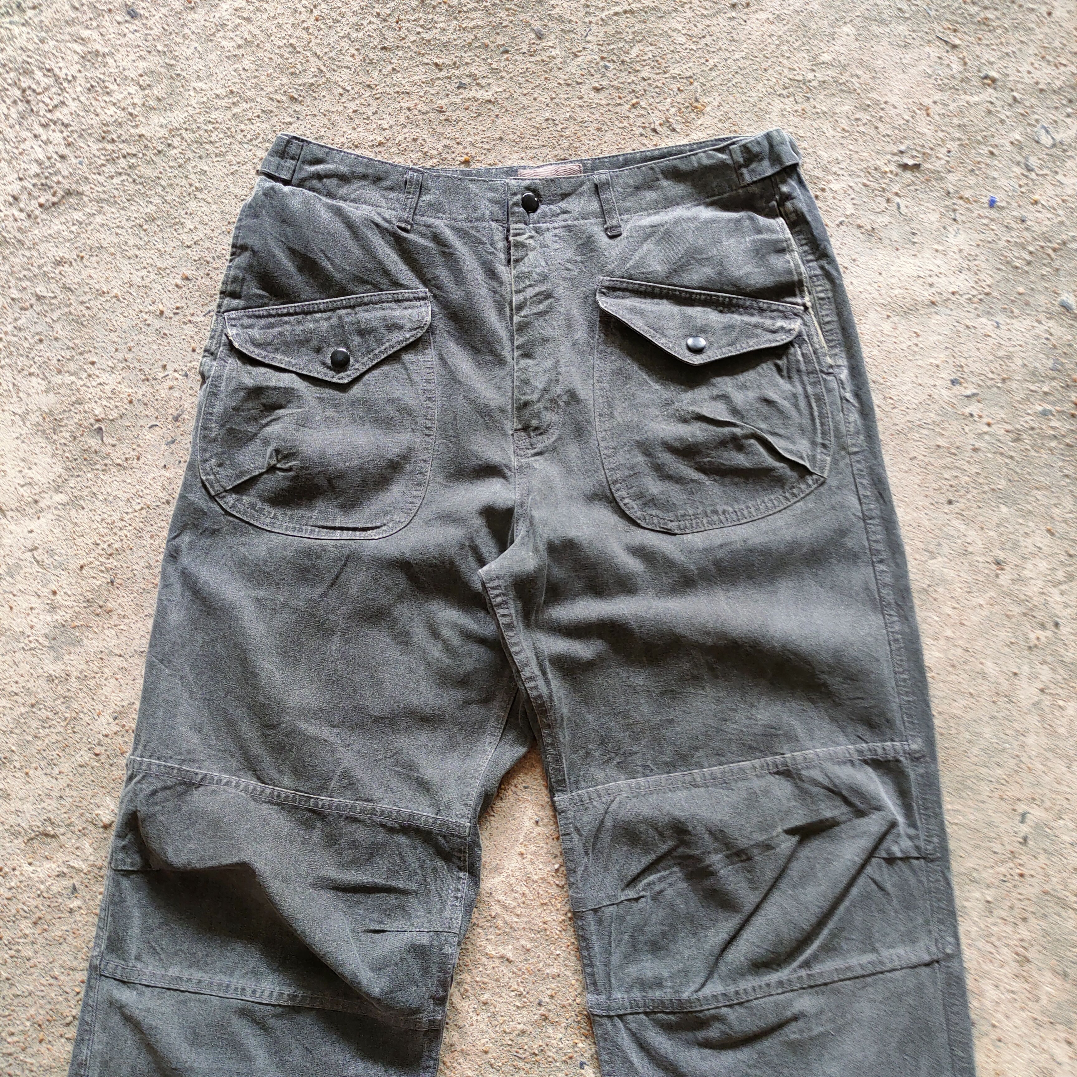 Japanese Brand VINTAGE FRP FADED BLACK ANKLE ZIP BUSH PANTS Size US 32 / EU 48 - 2 Thumbnail