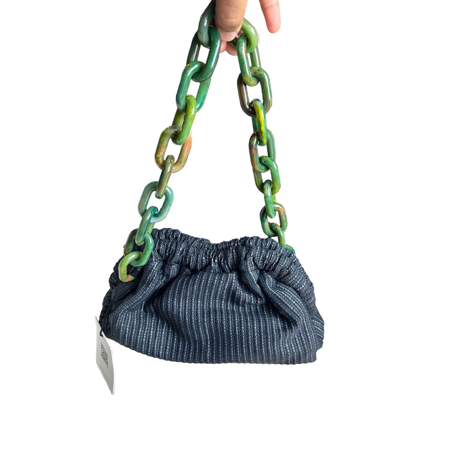 Mansur Gavriel Mansur Gavriel Twist Mini Cloud Raffia Clutch Bag Size ONE SIZE - 10 Thumbnail
