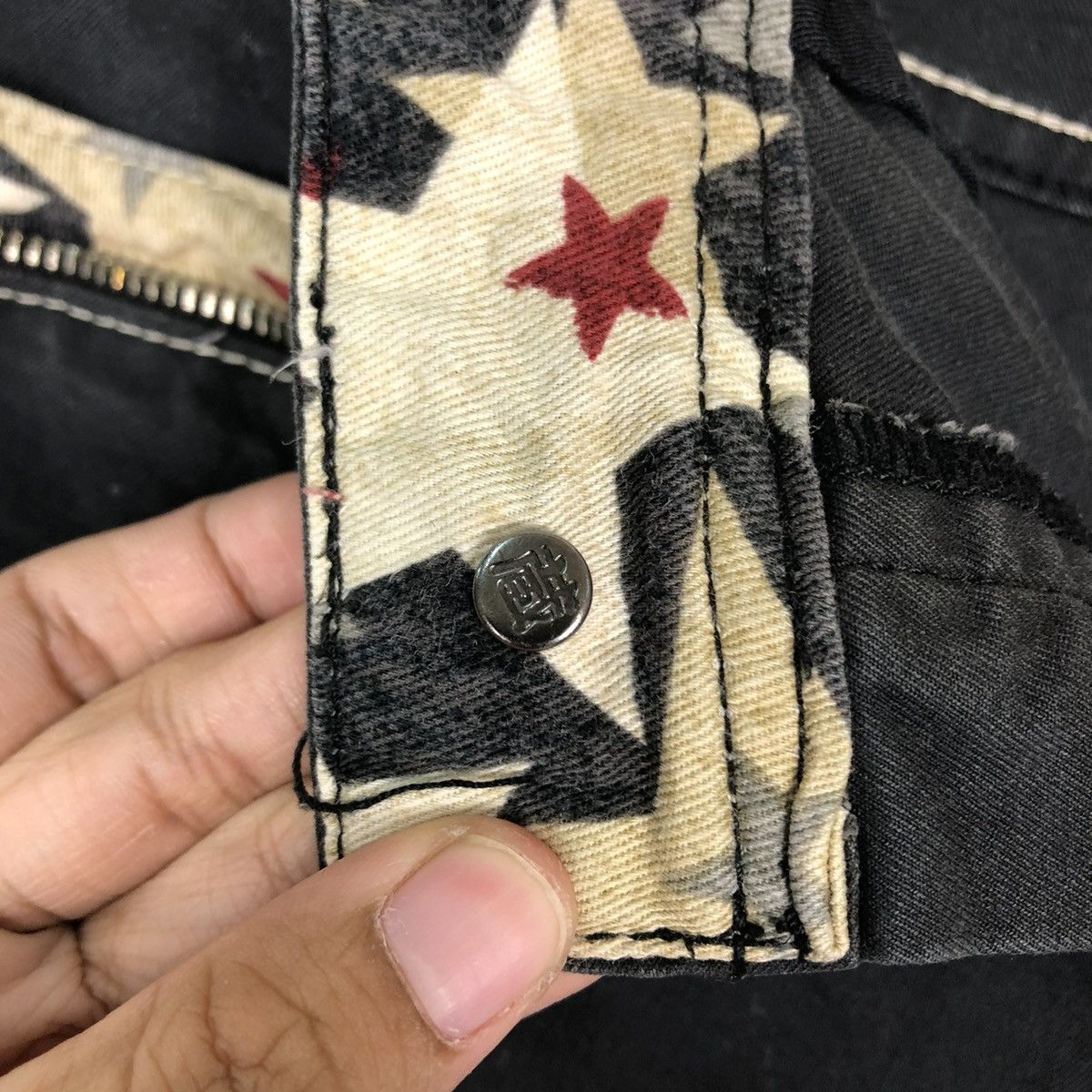 Japanese Brand 🔥VINTAGE SUKAJAN SHORT PANTS DENIM MASTER JIZO BIG LOGO Size US 32 / EU 48 - 17 Thumbnail
